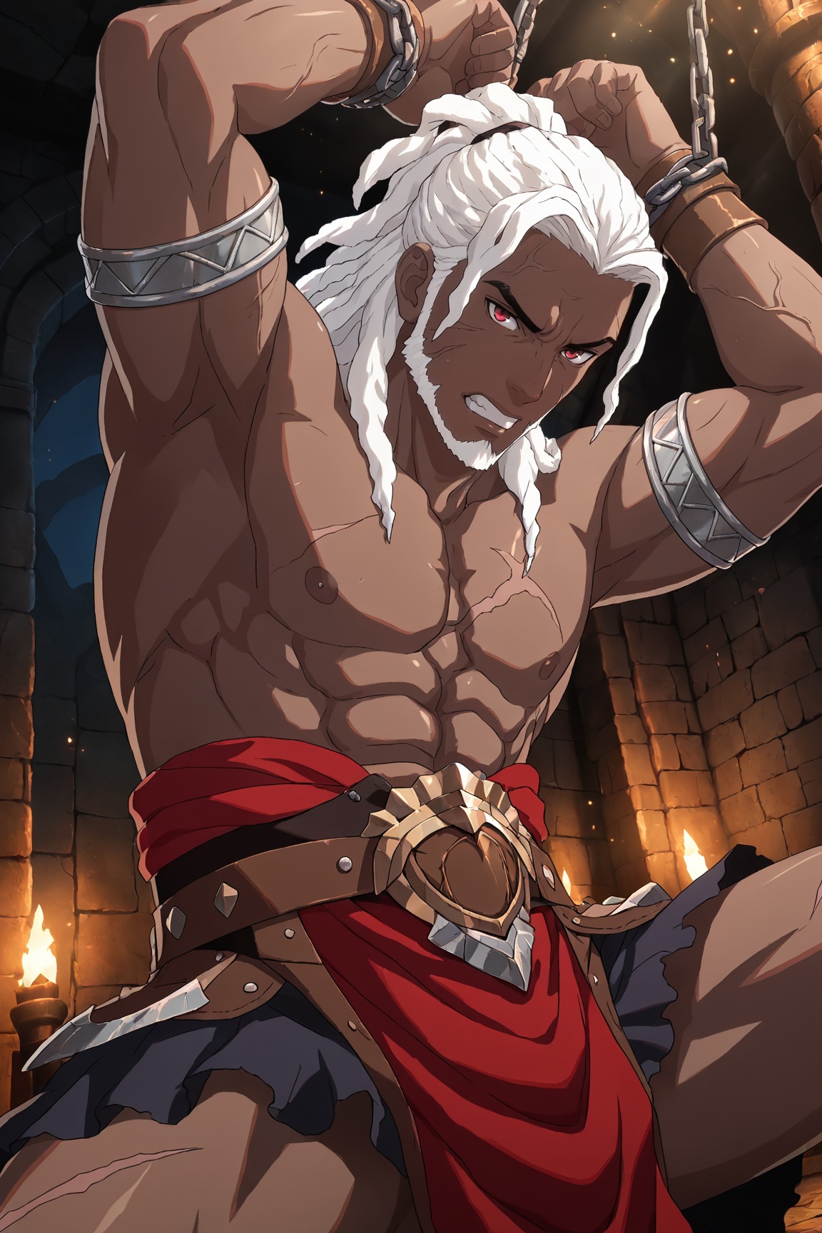 1boy,  BernardFEFW,  dark skin on Tensor.Art