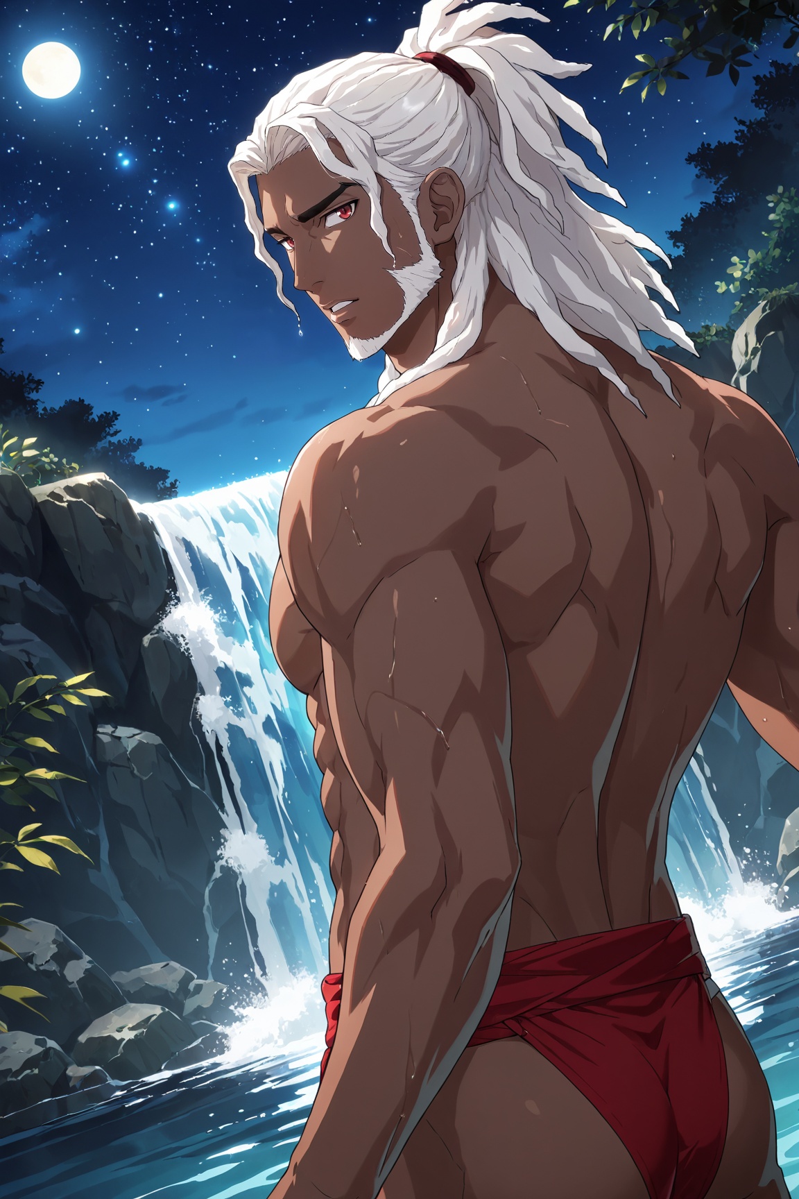 1boy,  BernardFEFW,  dark skin on Tensor.Art