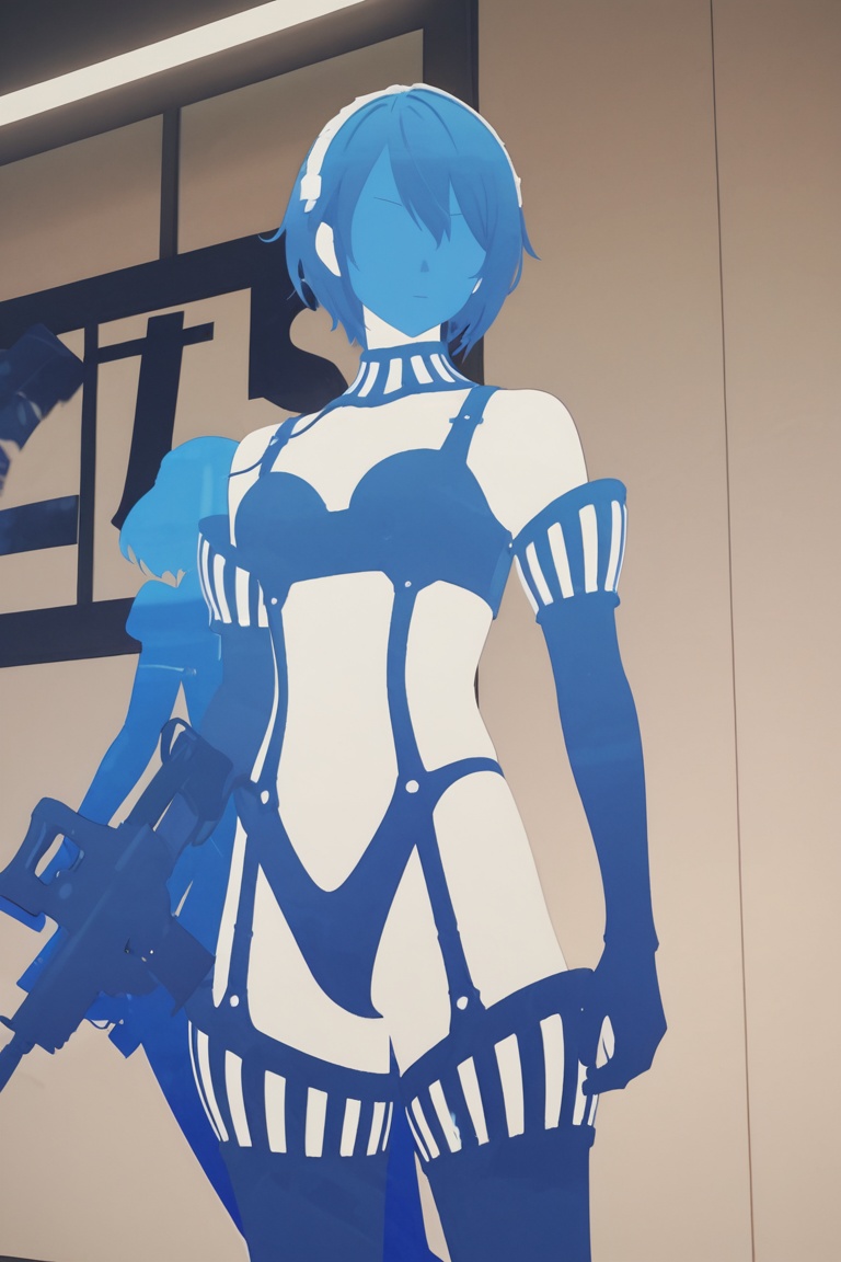 Character silhouette,  solid-color silhouette on Tensor.Art