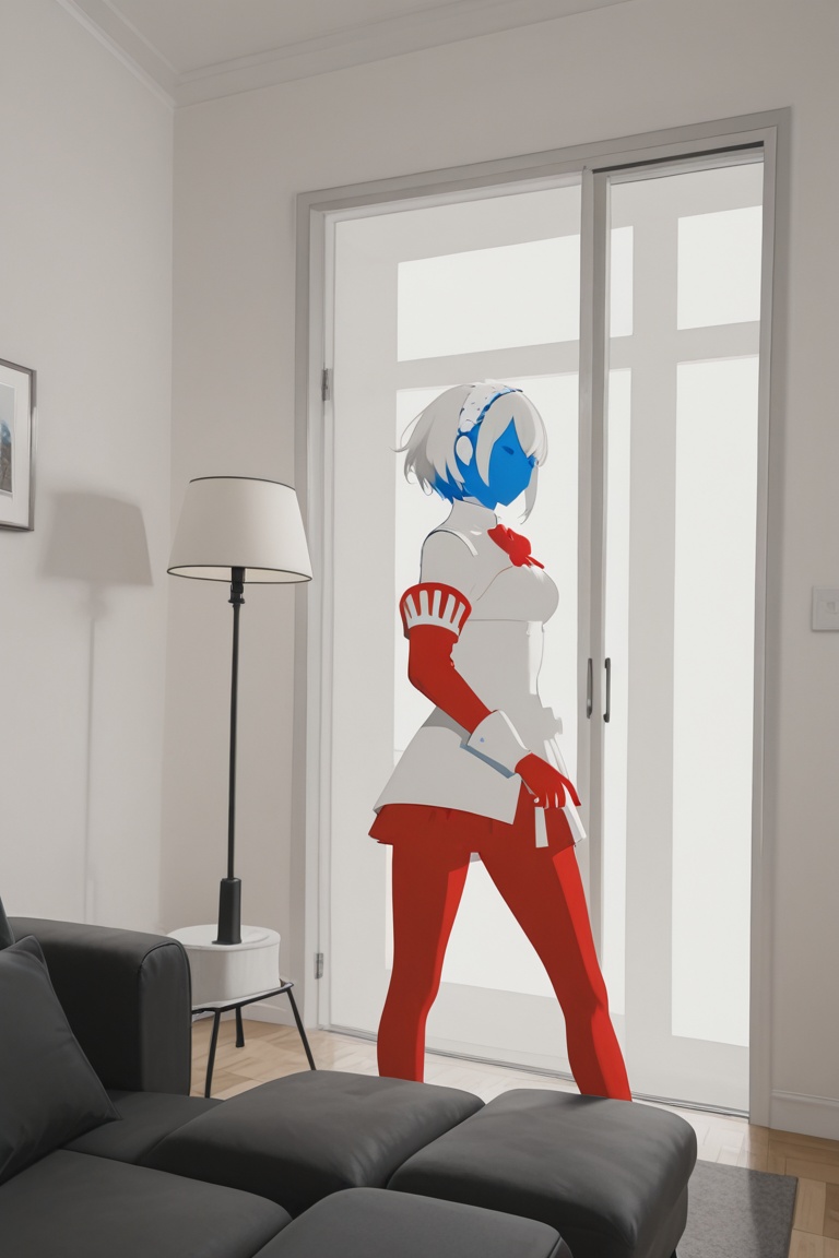 Character silhouette,  solid-color silhouette on Tensor.Art
