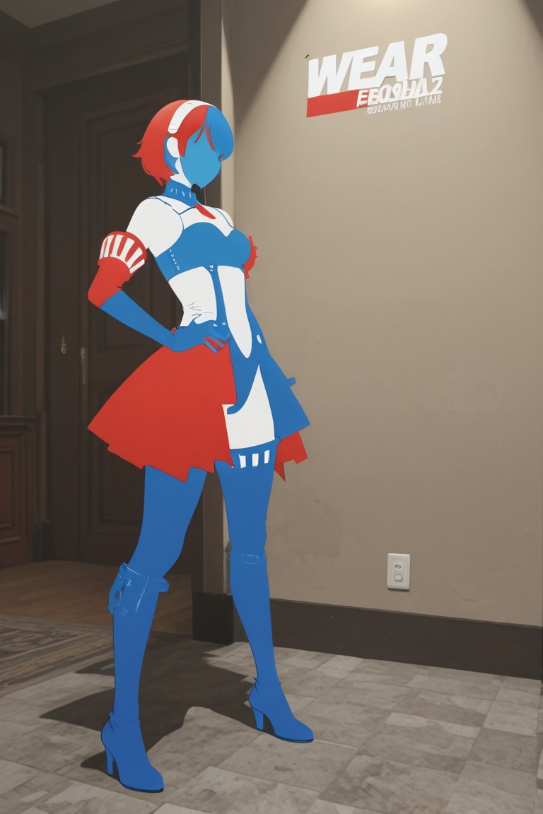 Character silhouette,  solid-color silhouette on Tensor.Art
