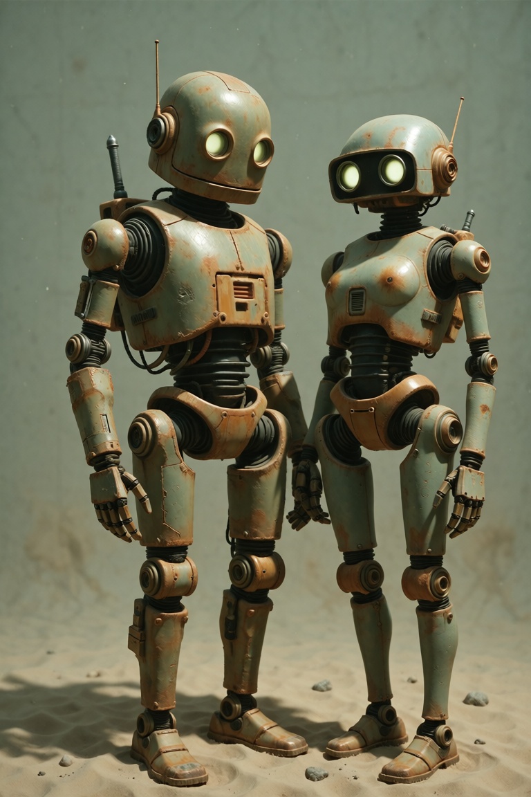 2 Old Robot Friends on Tensor.Art