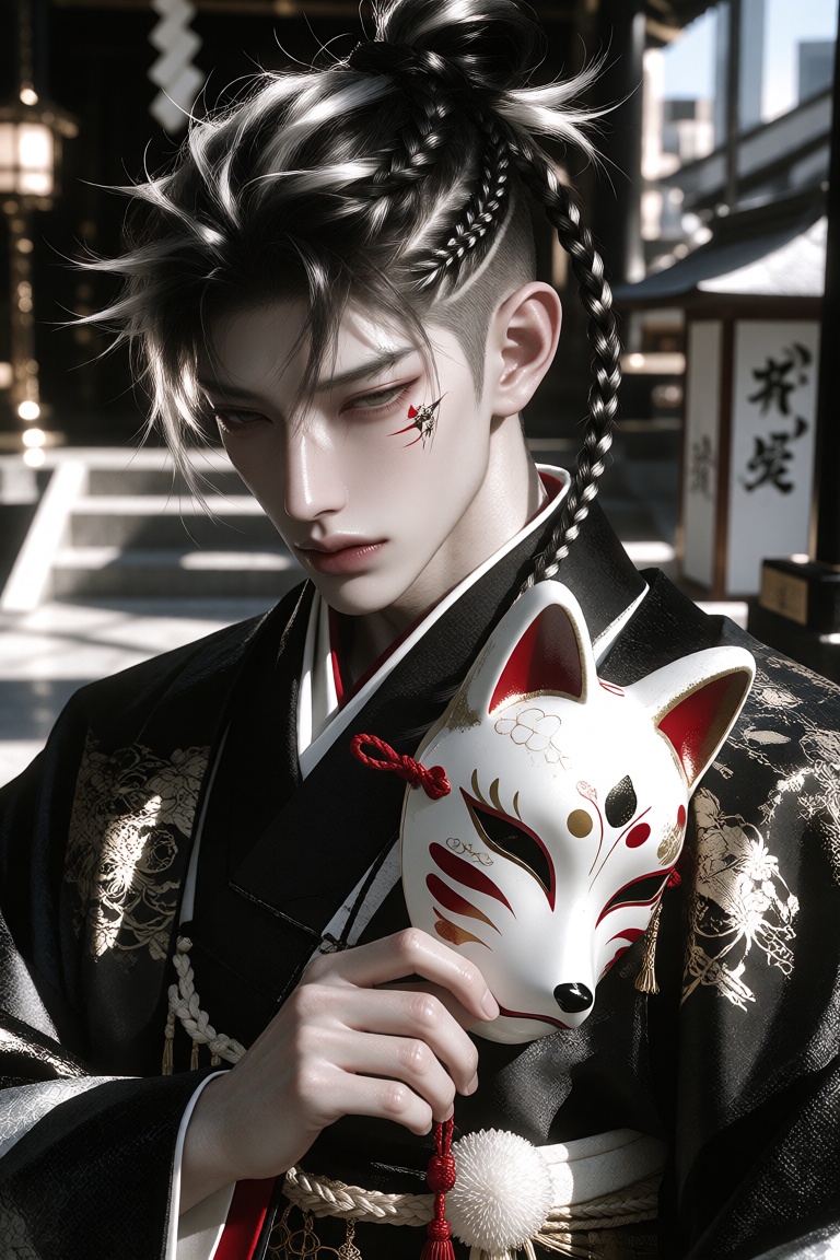 1 man,  solo,  2) Character on Tensor.Art