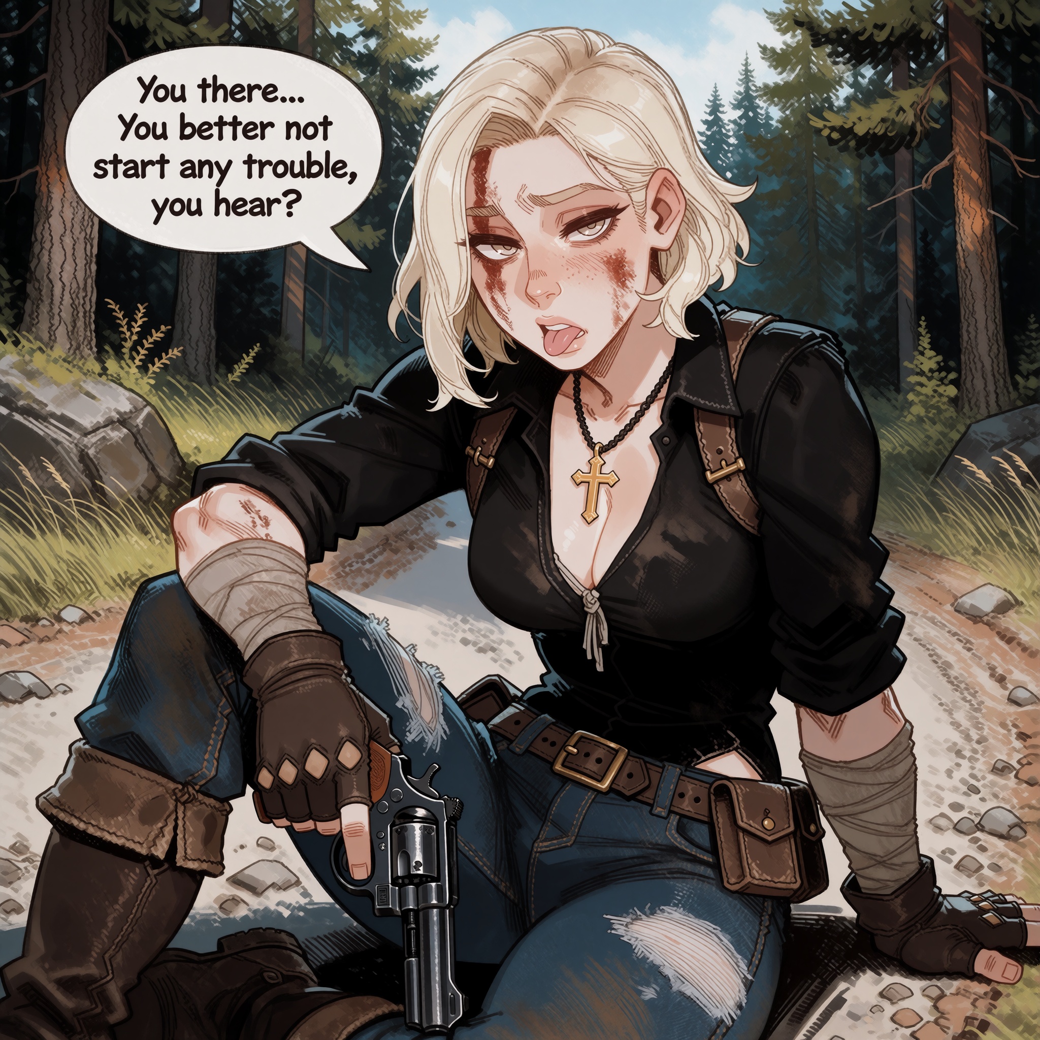 Vv.LXVIII - Requiem,  apocalypse themed,  she is not wearing gloves on Tensor.Art
