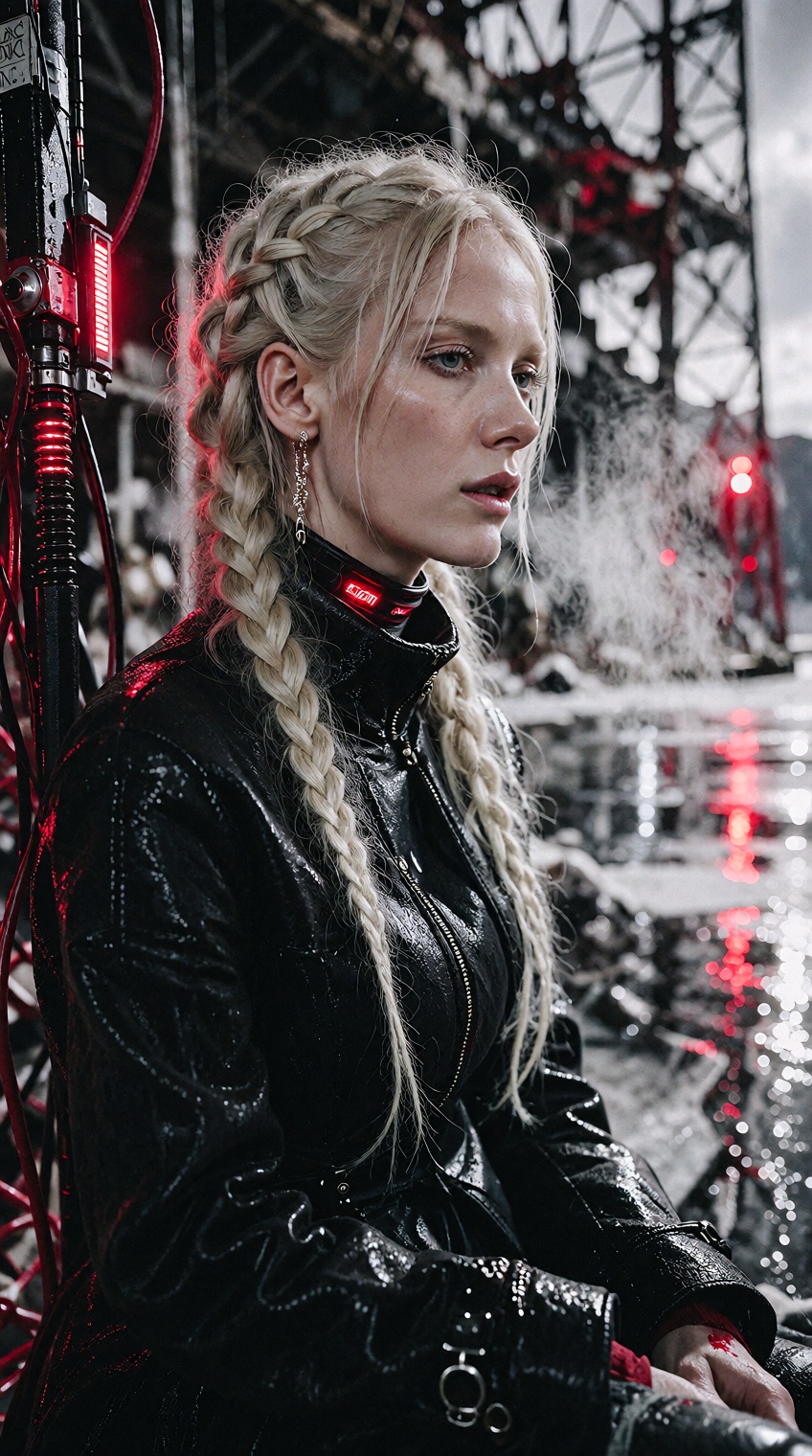 cyber noir style,  ultra realistic photography,  high fashion editorial on Tensor.Art