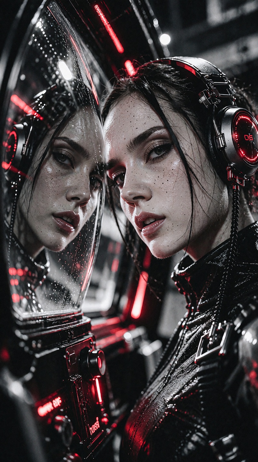 cyber noir style,  ultra realistic photography,  high fashion editorial on Tensor.Art