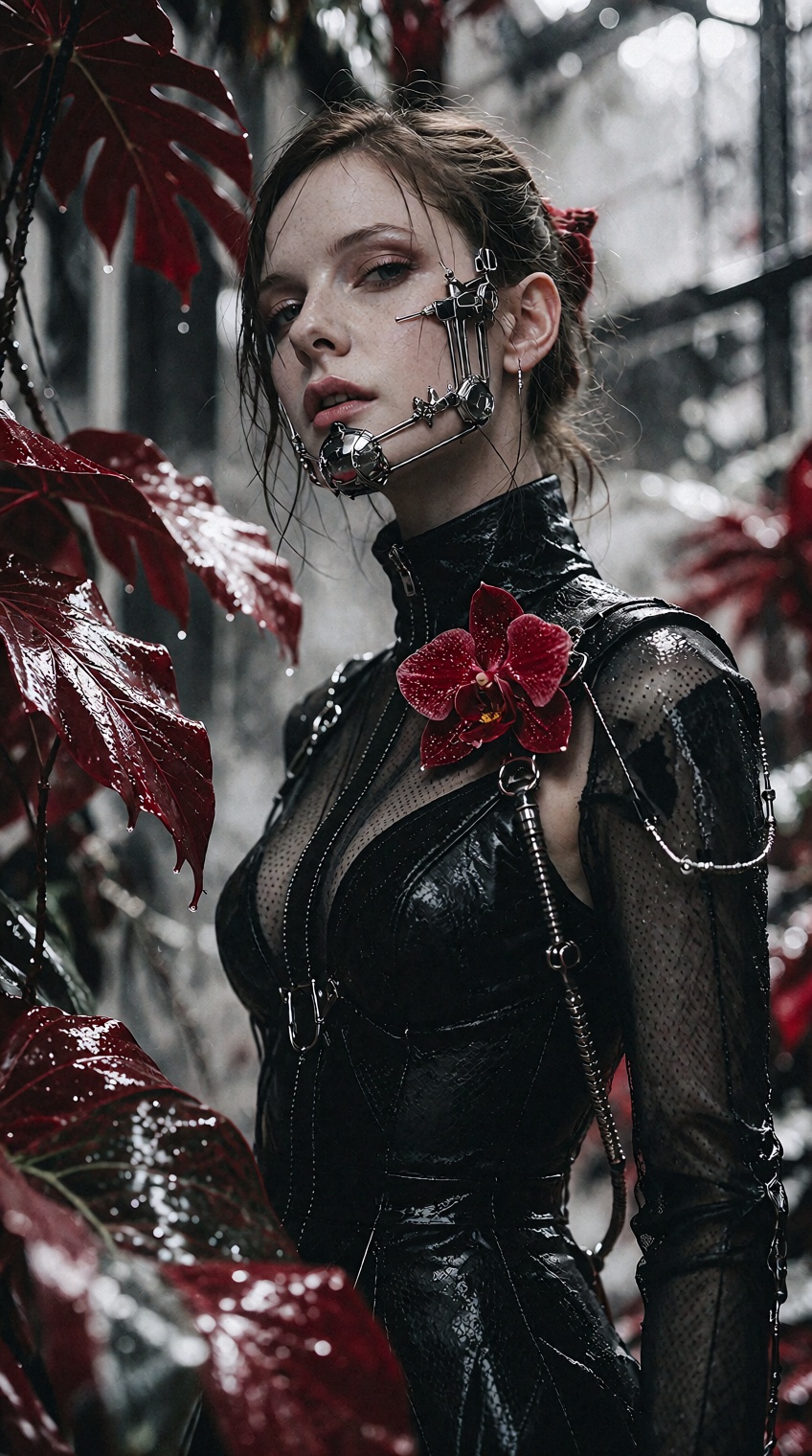 cyber noir style,  ultra realistic photography,  high fashion editorial on Tensor.Art