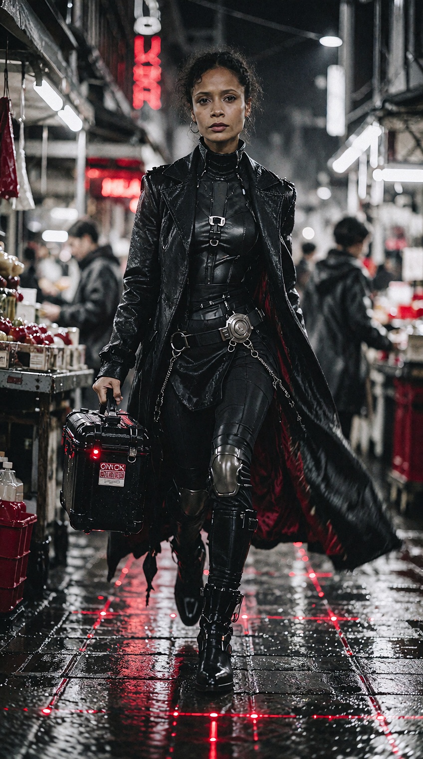 cyber noir style,  ultra realistic photography,  high fashion editorial on Tensor.Art