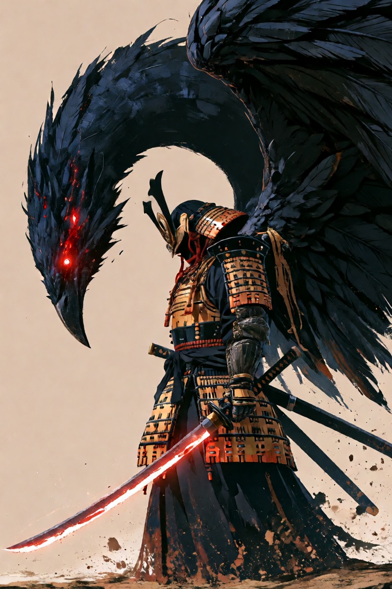 samurai,  armor,  katana on Tensor.Art