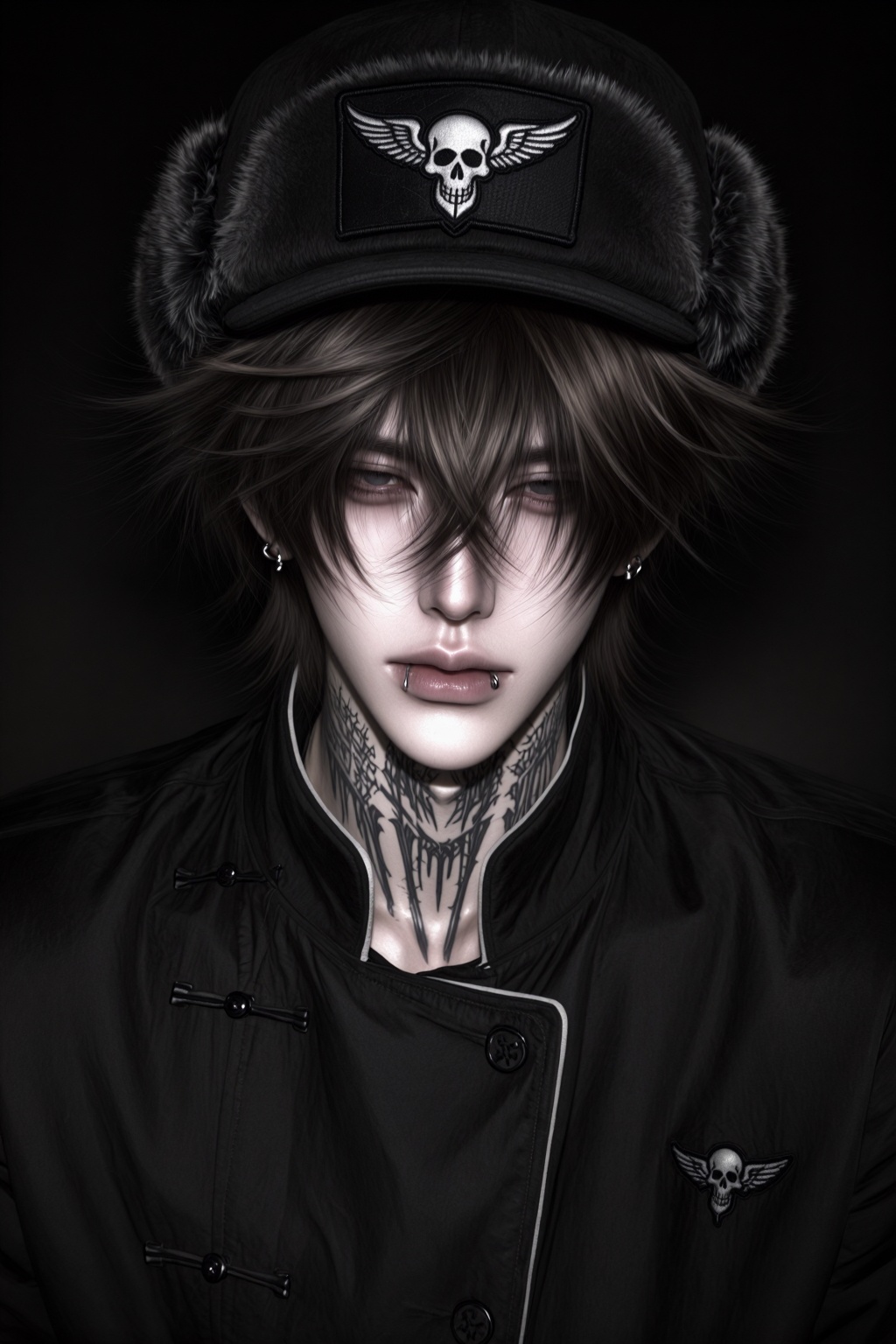 1 man,  solo,  pale skin with light gray undertones on Tensor.Art