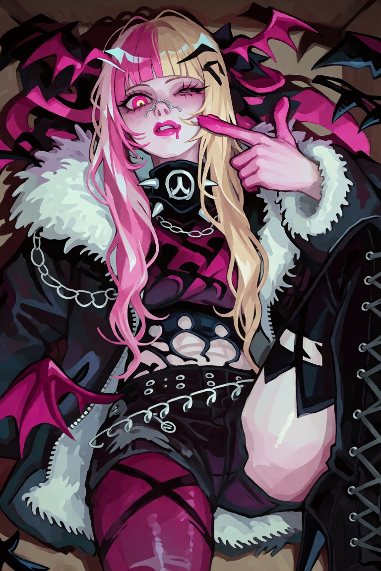 1girl,  solo,  one eye closed on Tensor.Art