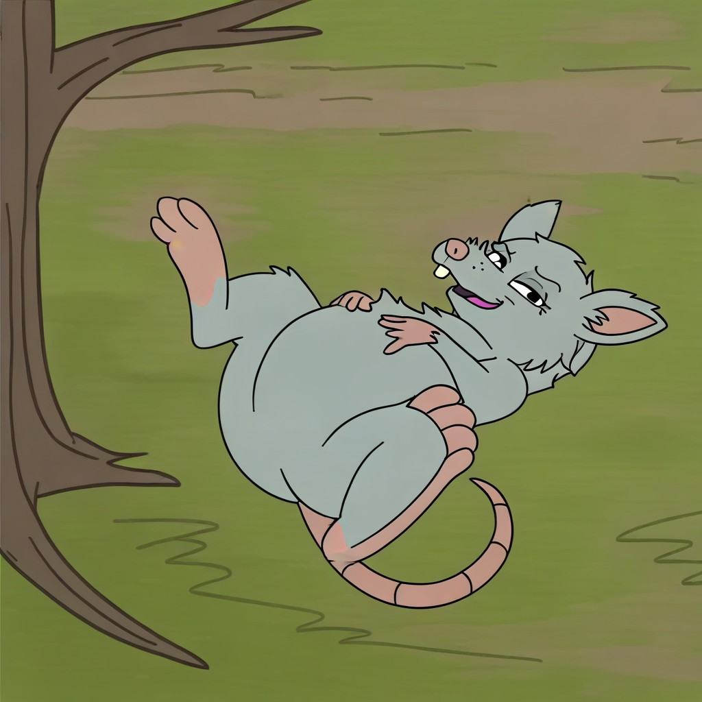 female old rat,  day,  feral solo on Tensor.Art