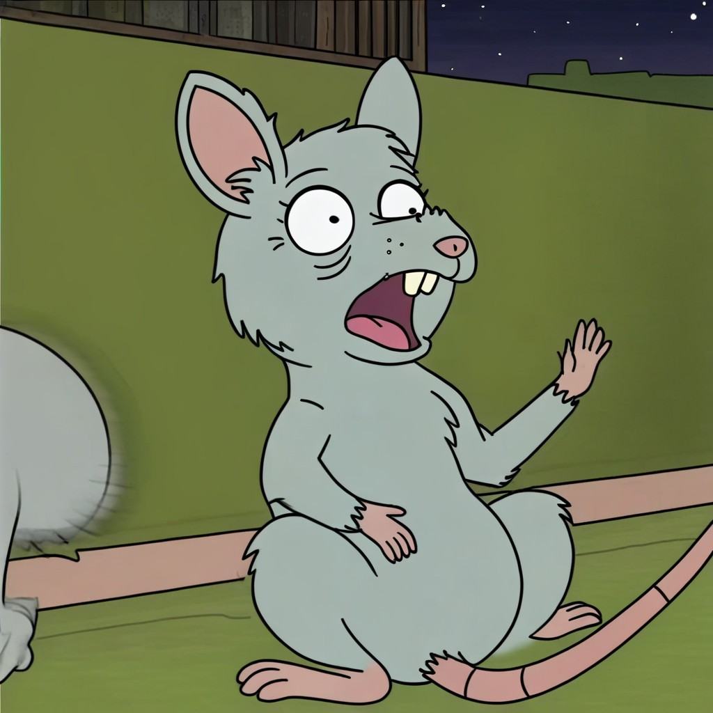female old rat,  day,  feral solo on Tensor.Art