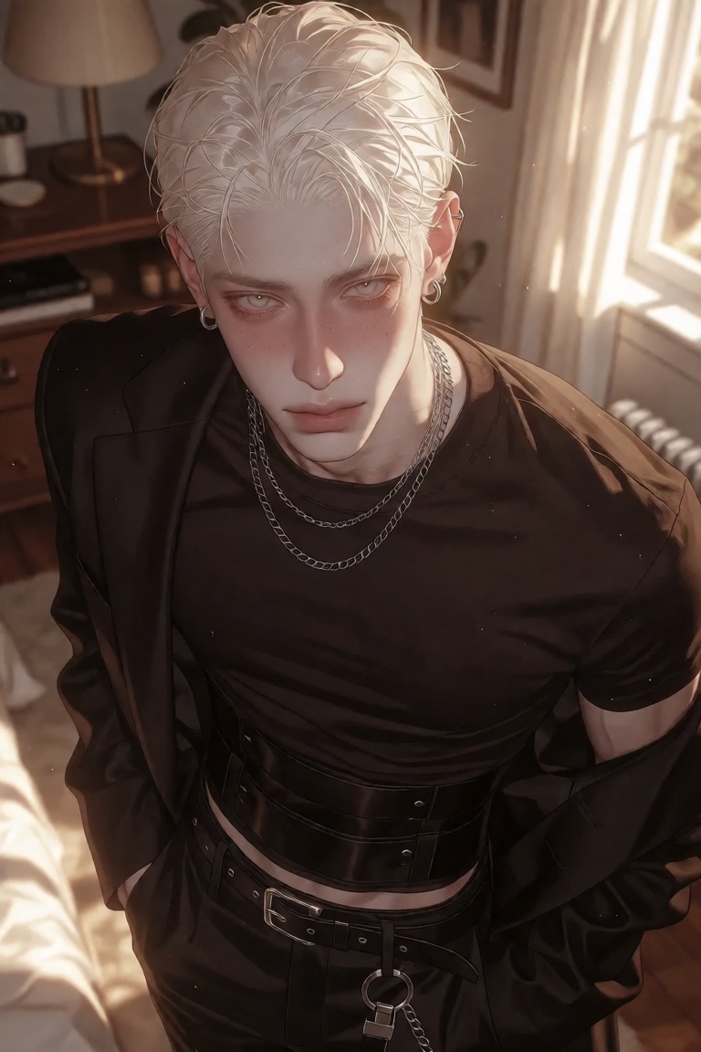 Create a highly detailed,  masterwork photograph with realistic face and eyes,  clean body on Tensor.Art