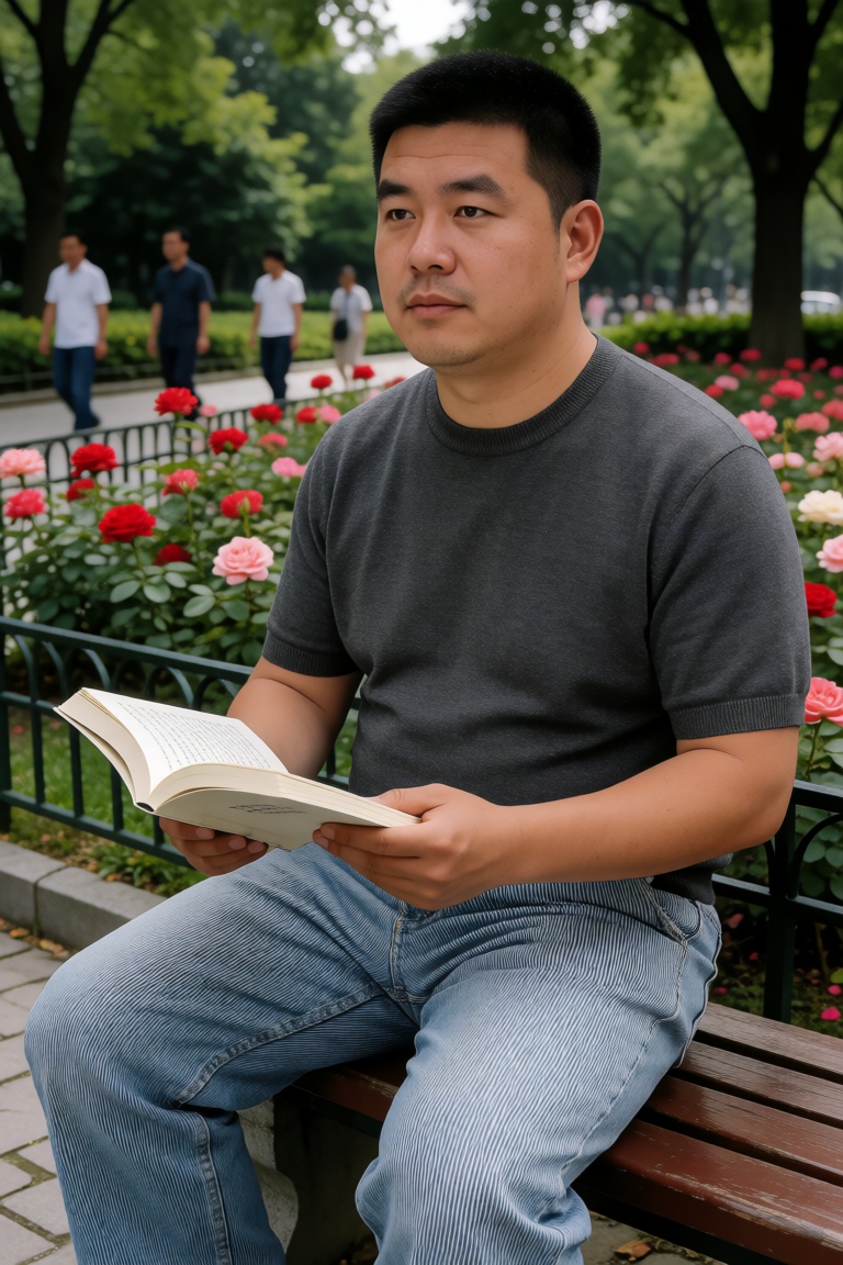中国男子,  田龟源五郎人像漫画风格,  30岁 by 一起旅行 on Tensor.Art