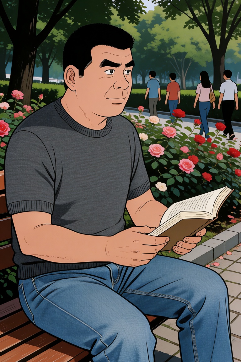 中国男子,  30岁,  建筑工程师。他体态宽厚 by 一起旅行 on Tensor.Art