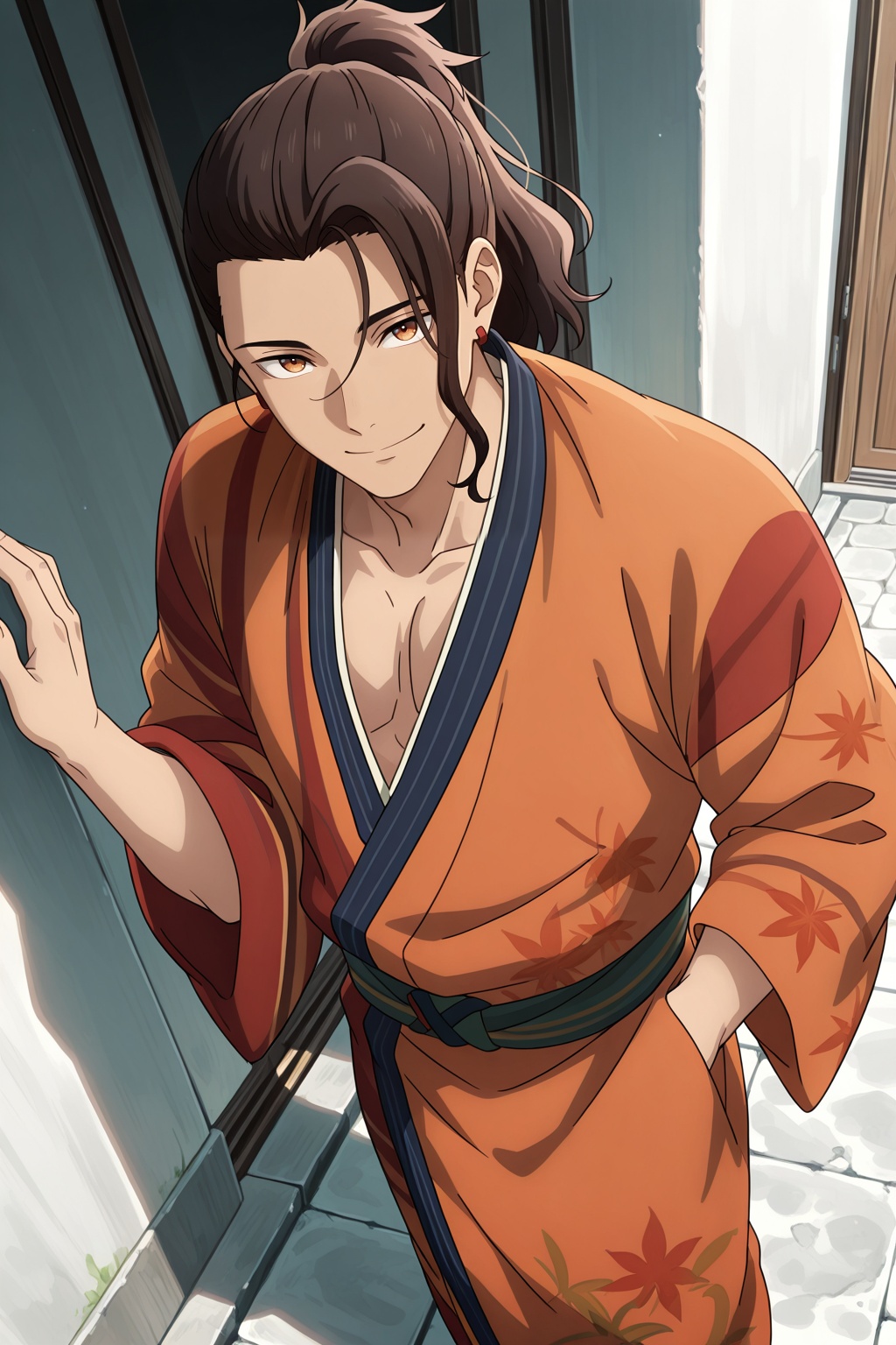 male focus,  1boy,  sakamoto seiroku on Tensor.Art