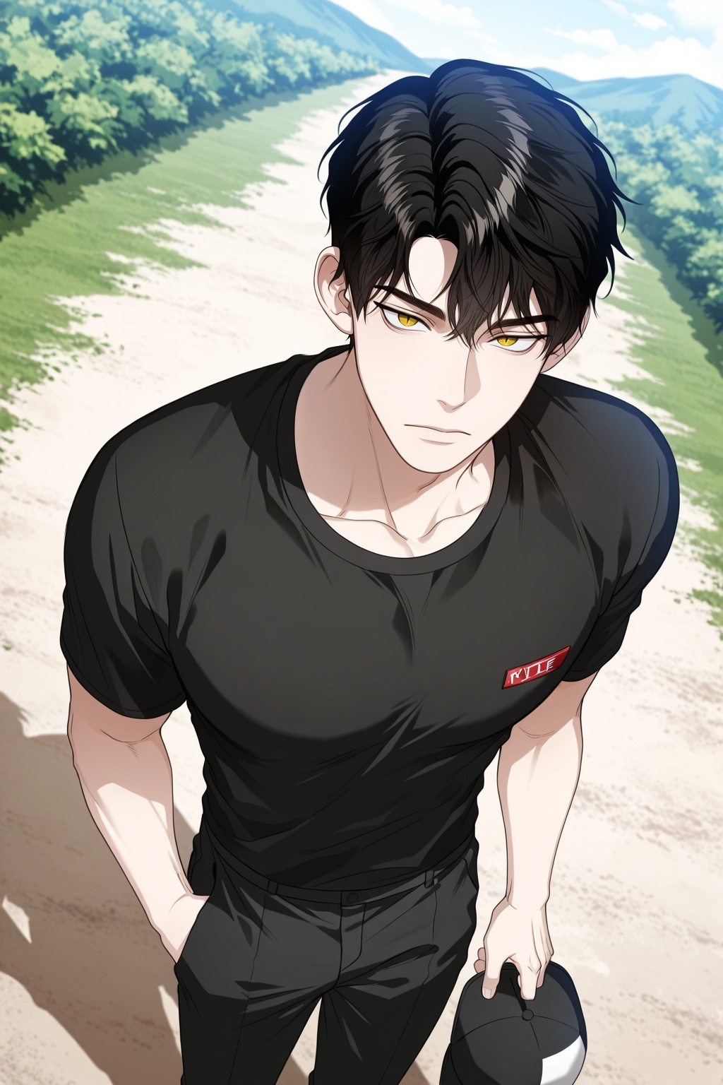 male focus,  1boy,  pyo yoontae on Tensor.Art