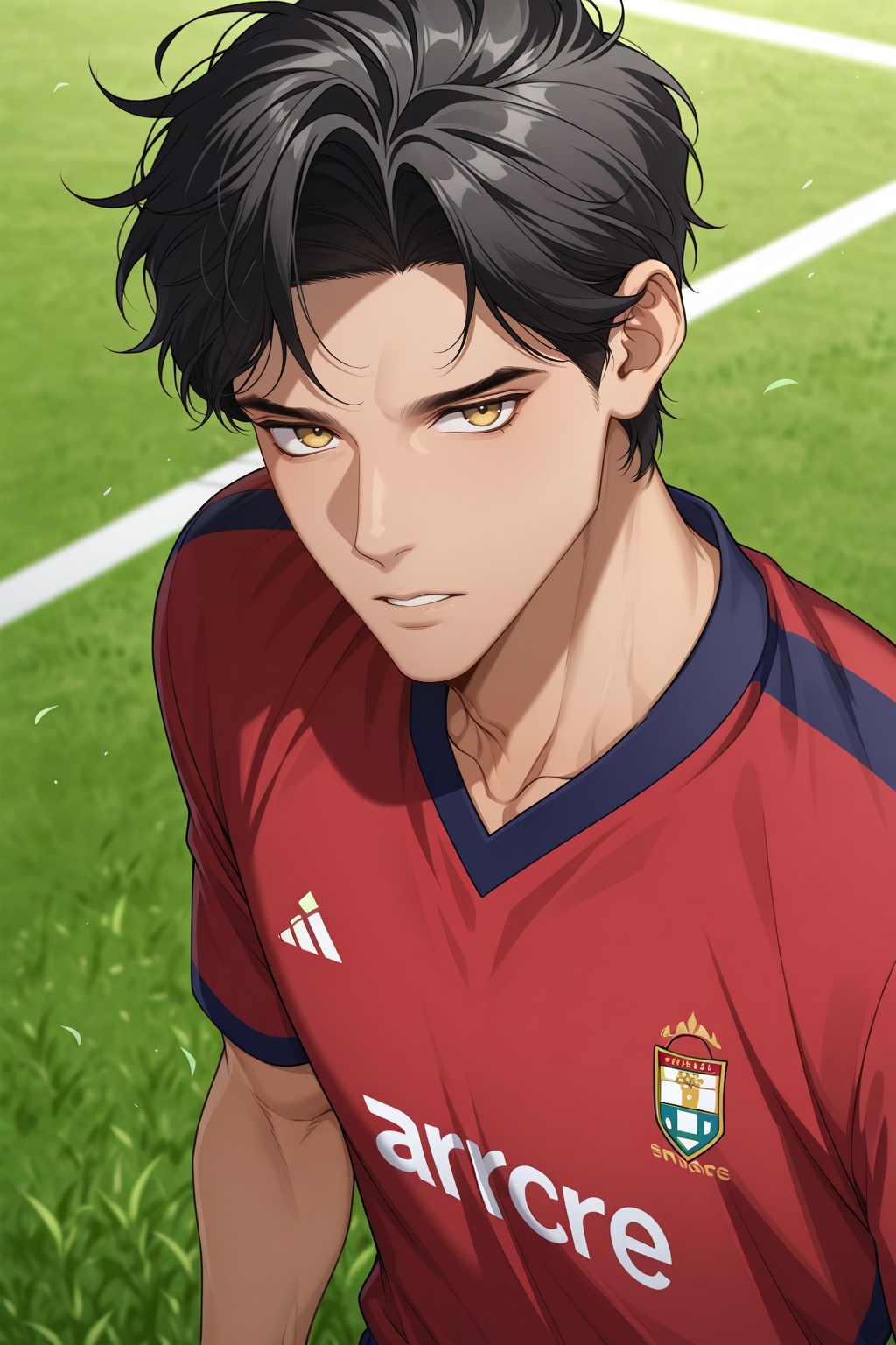male focus,  1boy,  aaron reyes on Tensor.Art