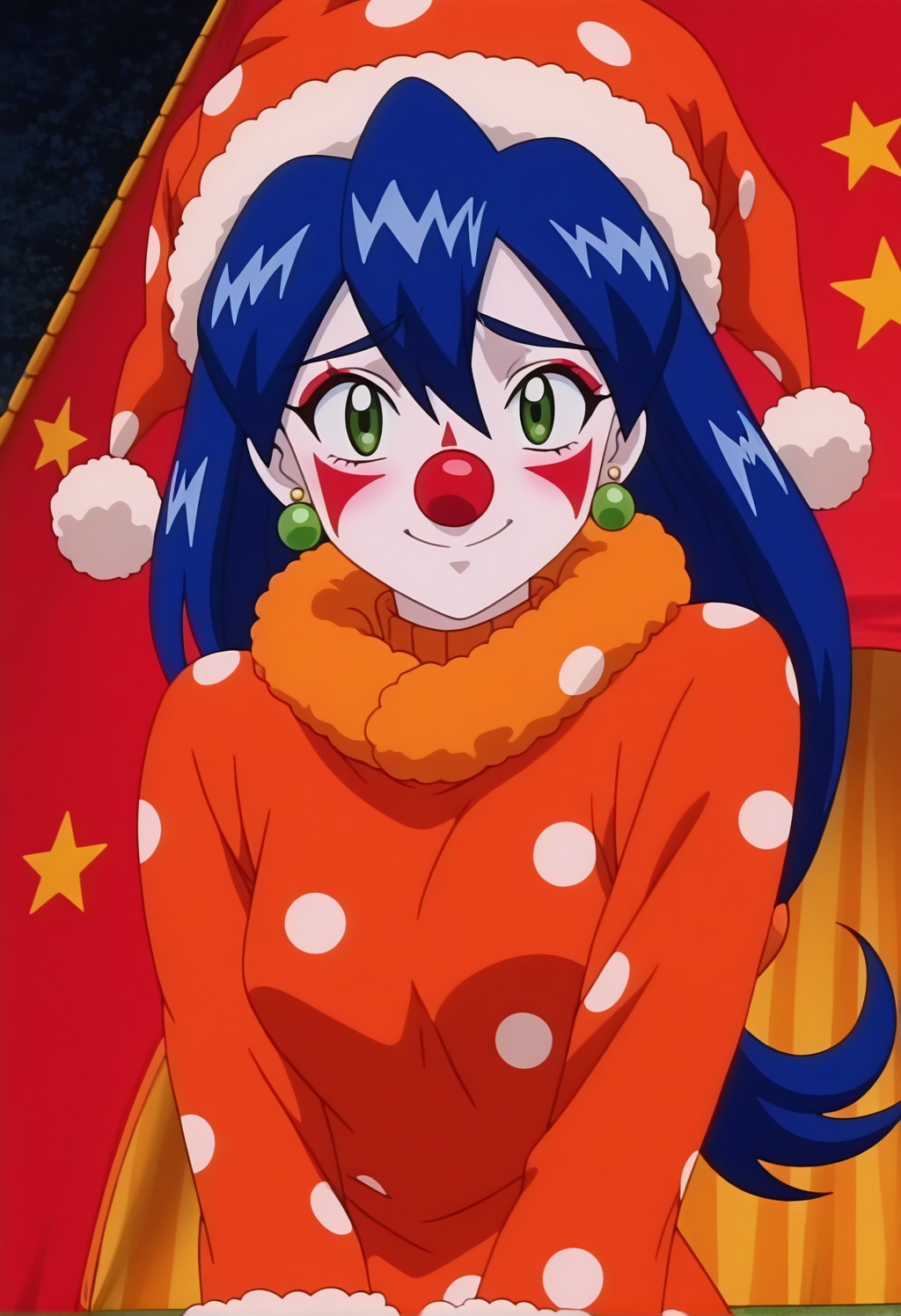 stellapkm,  1girl,  blue hair low-tied long hair on Tensor.Art