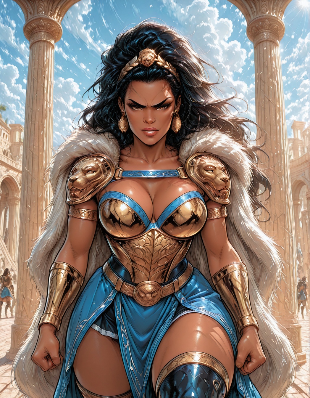nubia(prime_earth),  black hair,  big hair on Tensor.Art