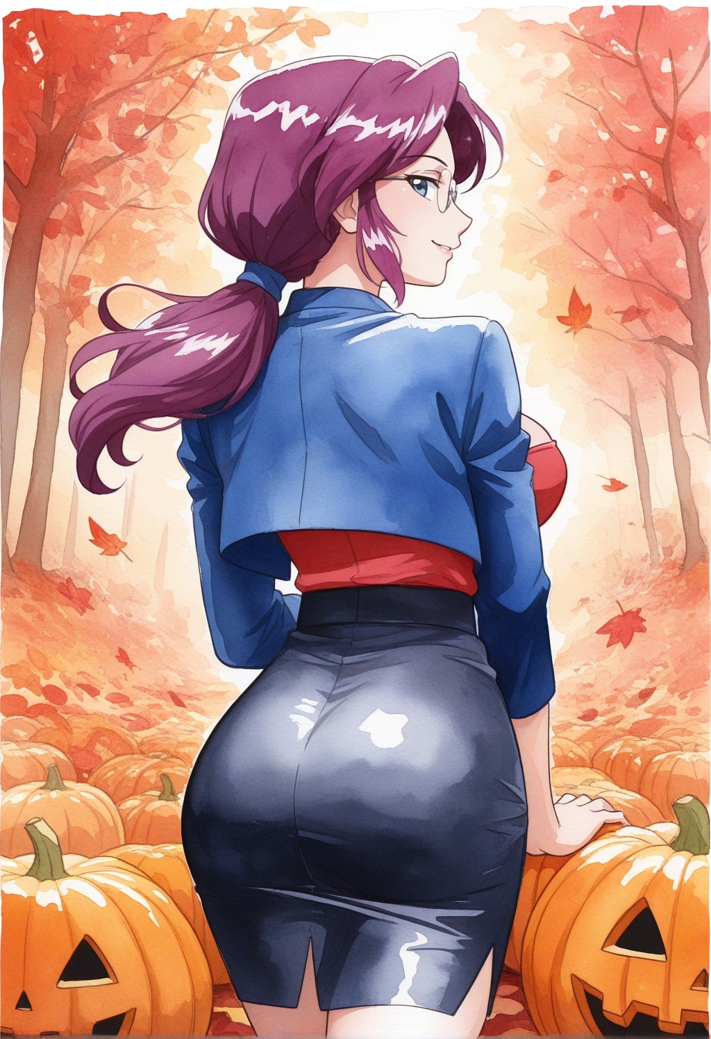 loreleipkm,  1girl,  purple hair on Tensor.Art