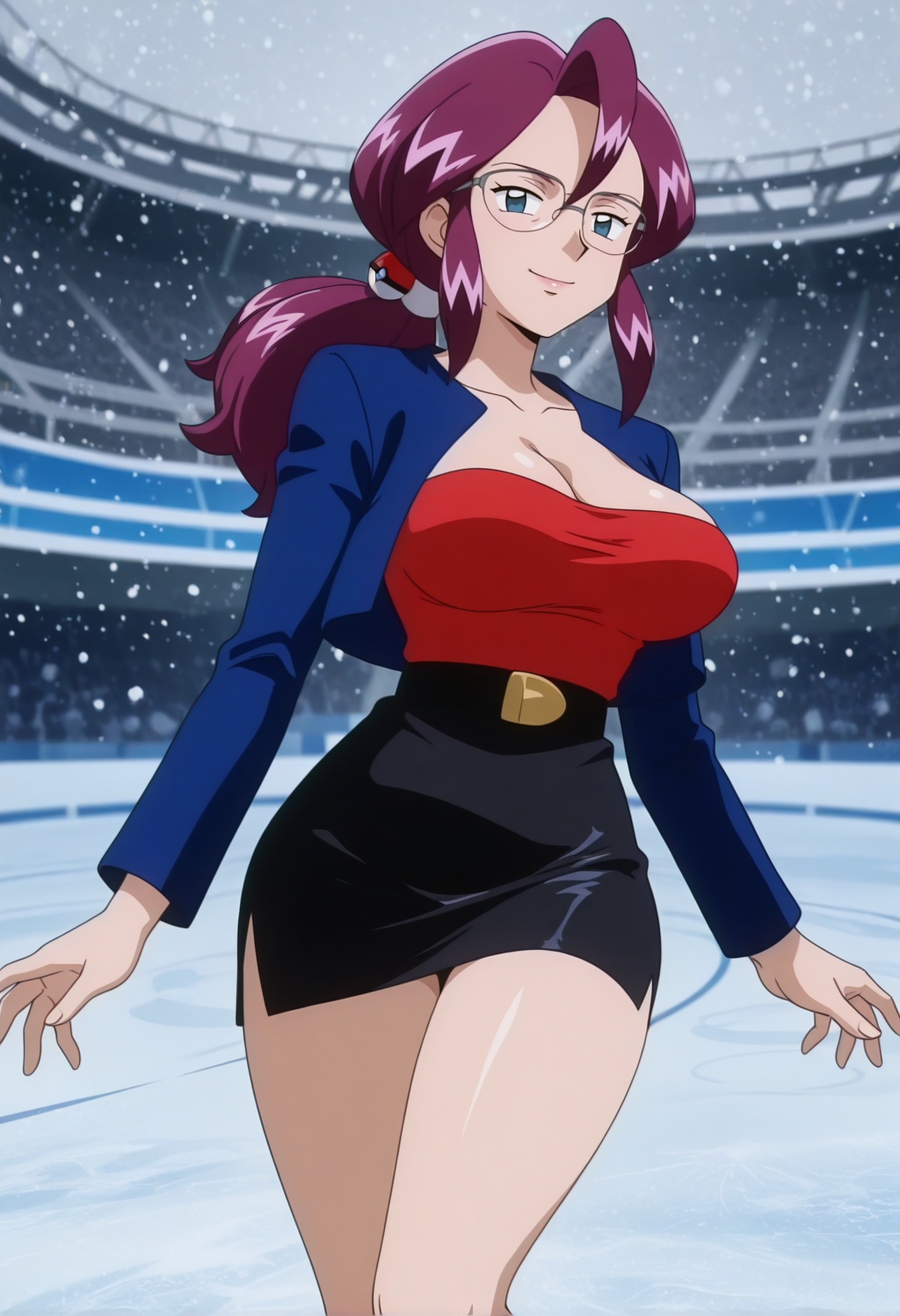 loreleipkm,  1girl,  purple hair on Tensor.Art