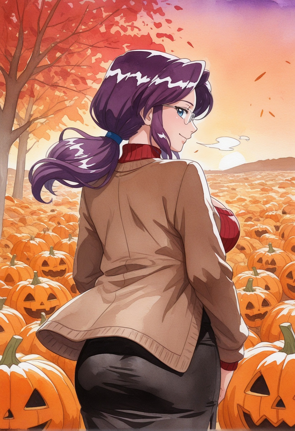 loreleipkm,  1girl,  purple hair on Tensor.Art