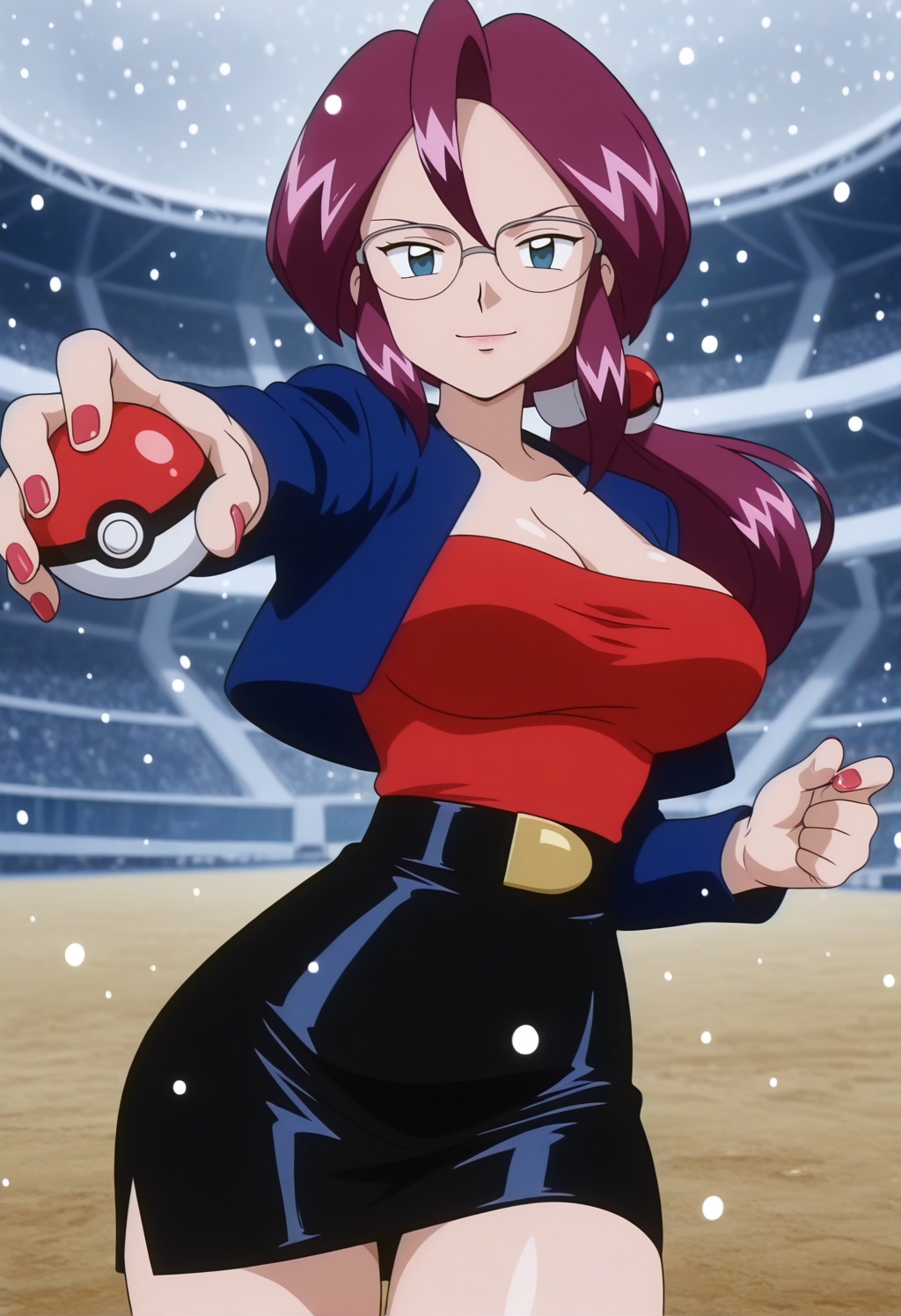 loreleipkm,  1girl,  purple hair on Tensor.Art