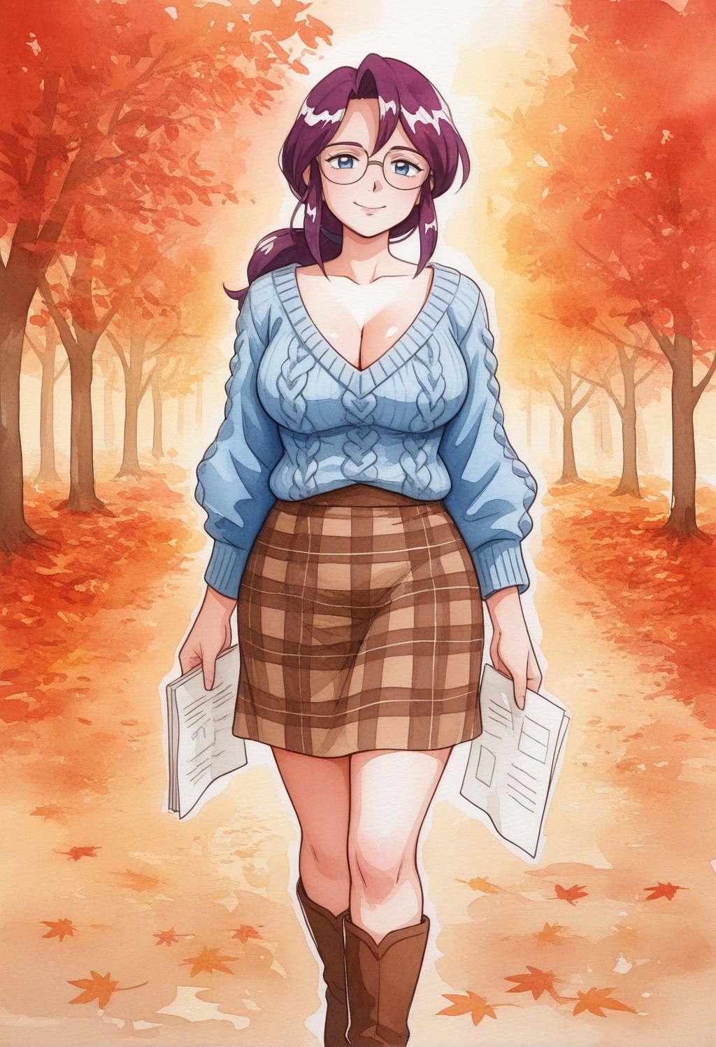 loreleipkm,  1girl,  purple hair on Tensor.Art