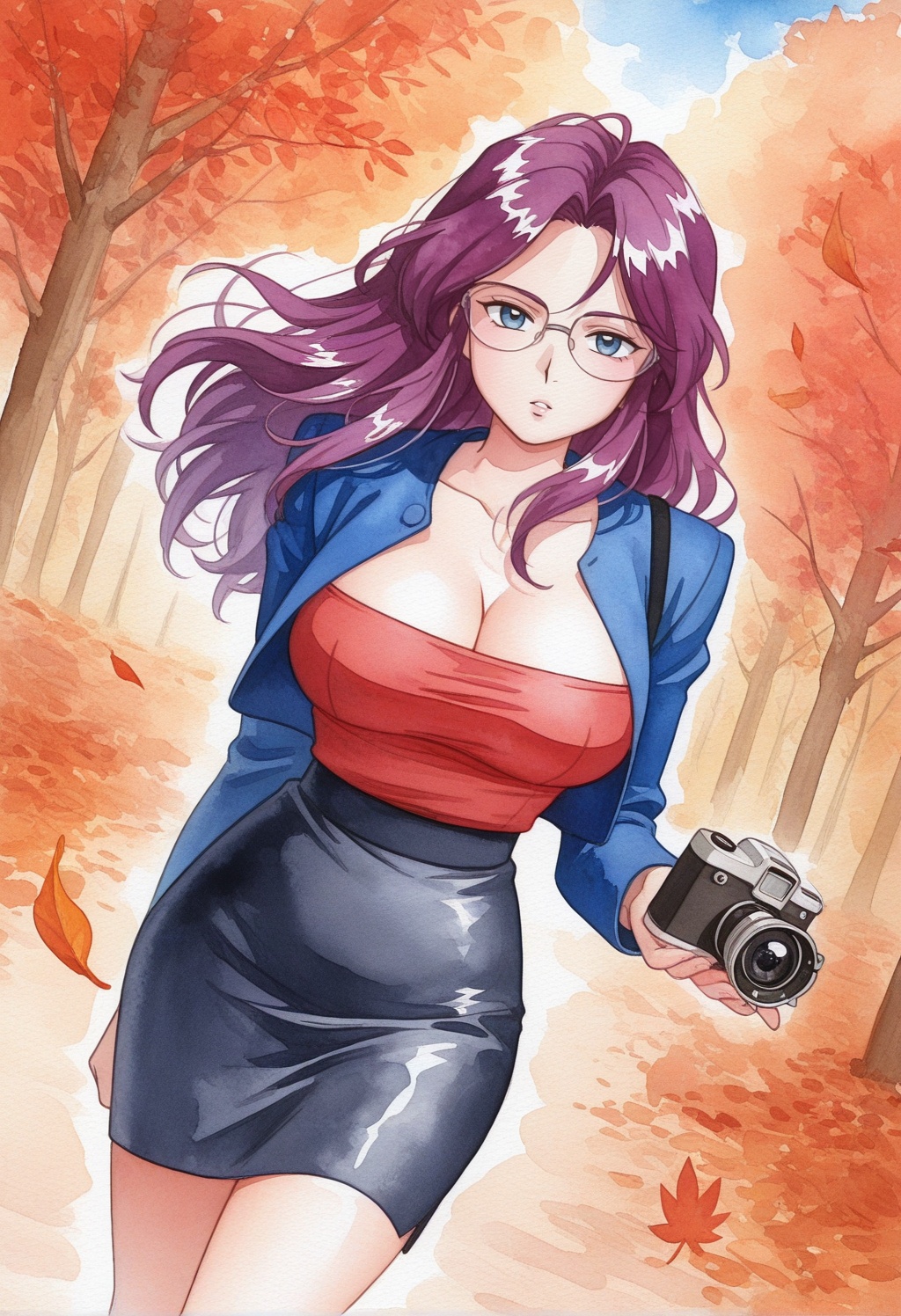 loreleipkm,  1girl,  purple hair on Tensor.Art