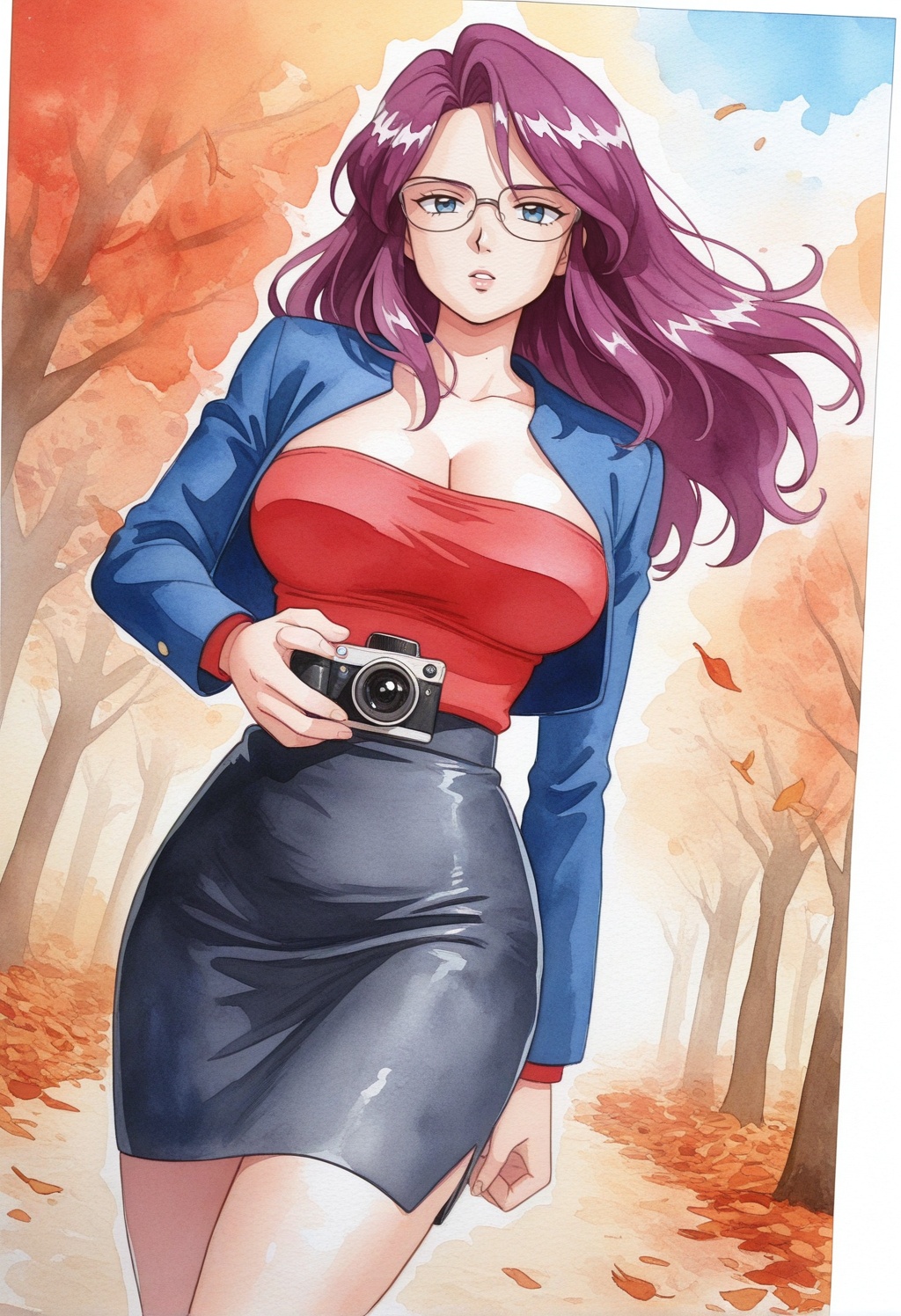 loreleipkm,  1girl,  purple hair on Tensor.Art