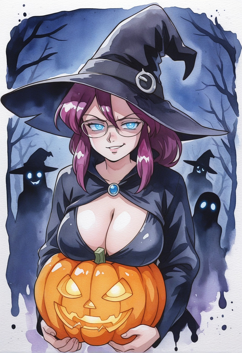 loreleipkm,  1girl,  purple hair on Tensor.Art