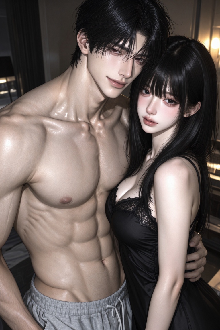 A young East Asian man in his early twenties,  tall and slender,  black hair with slightly disheveled bangs on Tensor.Art
