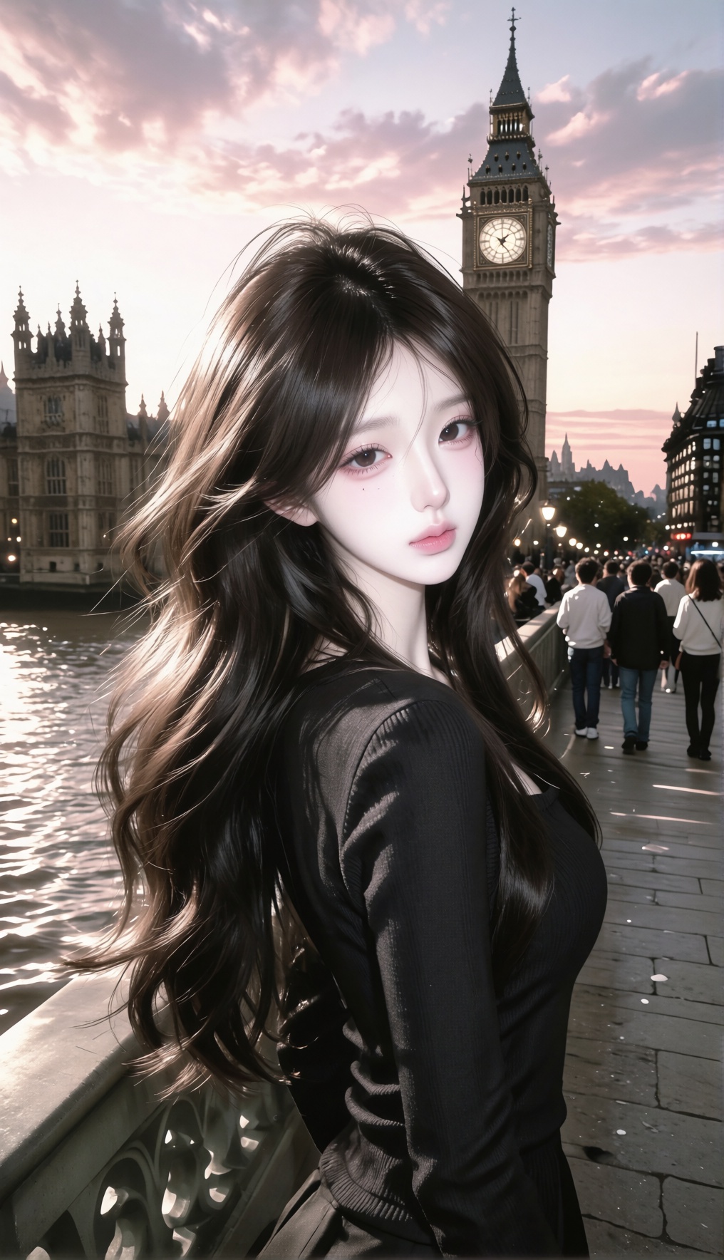 1 woman,  solo,  young East Asian woman on Tensor.Art