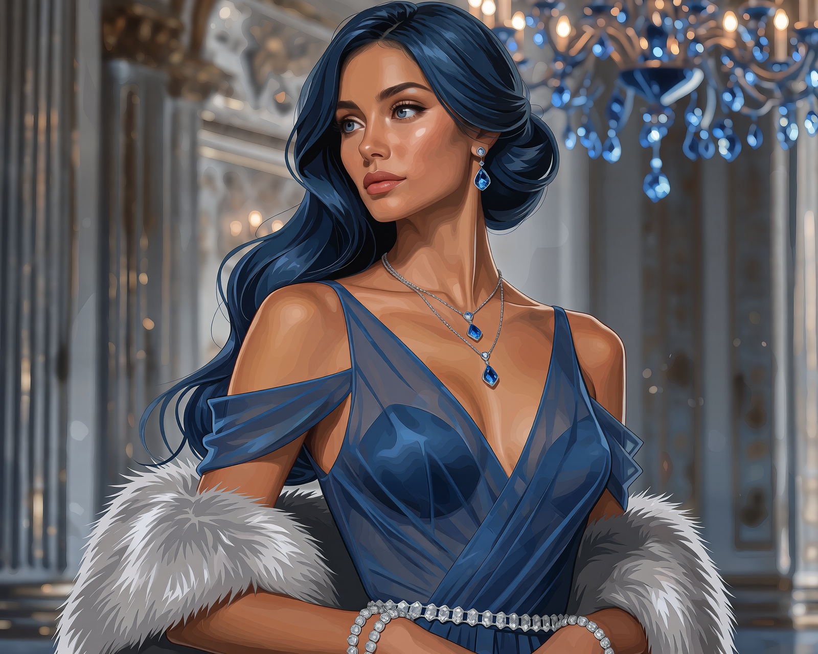Semi-realistic digital illustration,  clean sharp linework,  smooth edge transitions on Tensor.Art