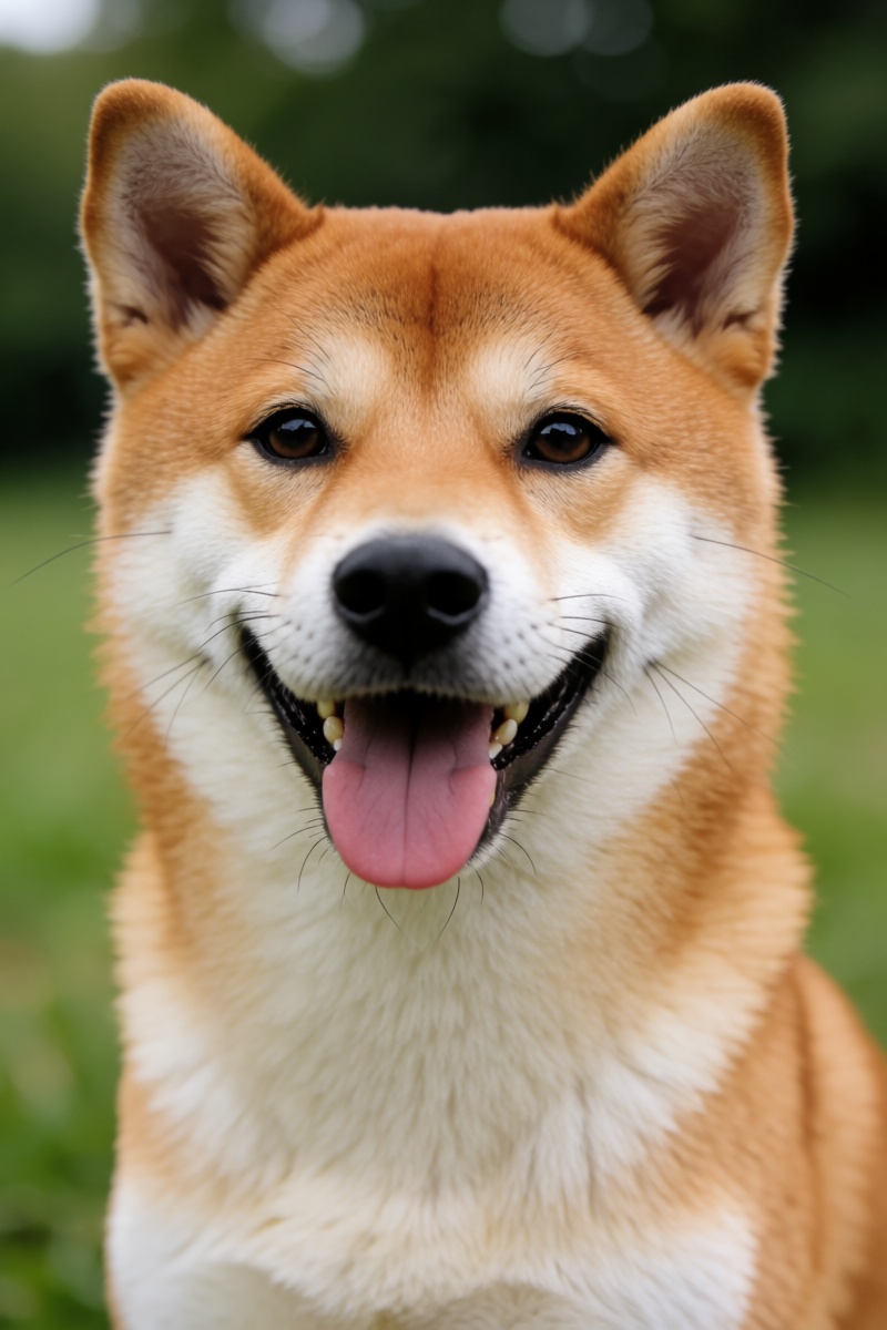 outdoor,  front view,  Shiba Inu on Tensor.Art
