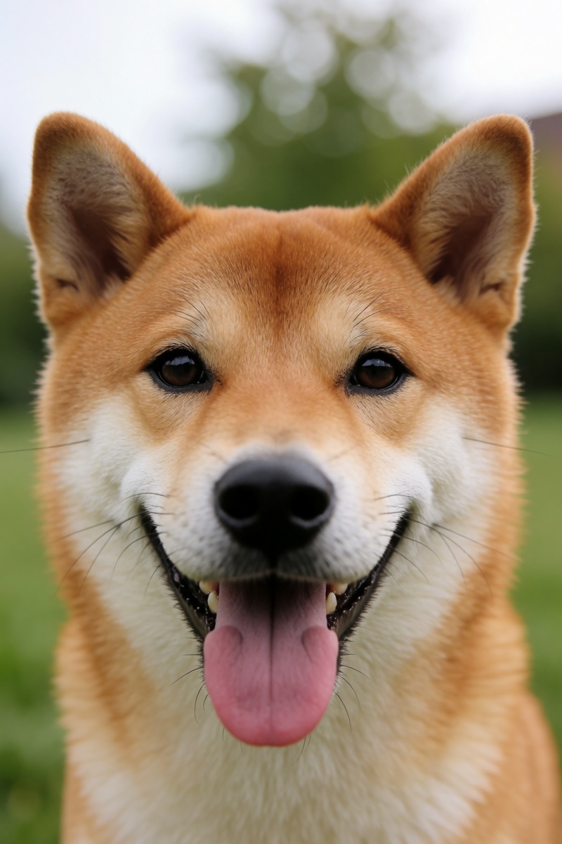 outdoor,  front view,  Shiba Inu on Tensor.Art