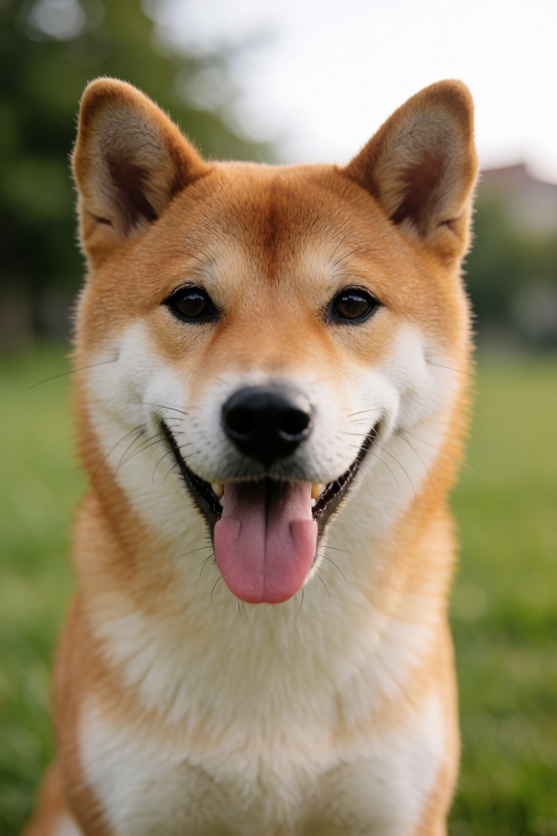 outdoor,  front view,  Shiba Inu on Tensor.Art