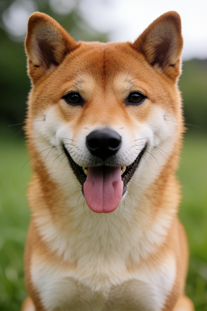 outdoor,  front view,  Shiba Inu on Tensor.Art