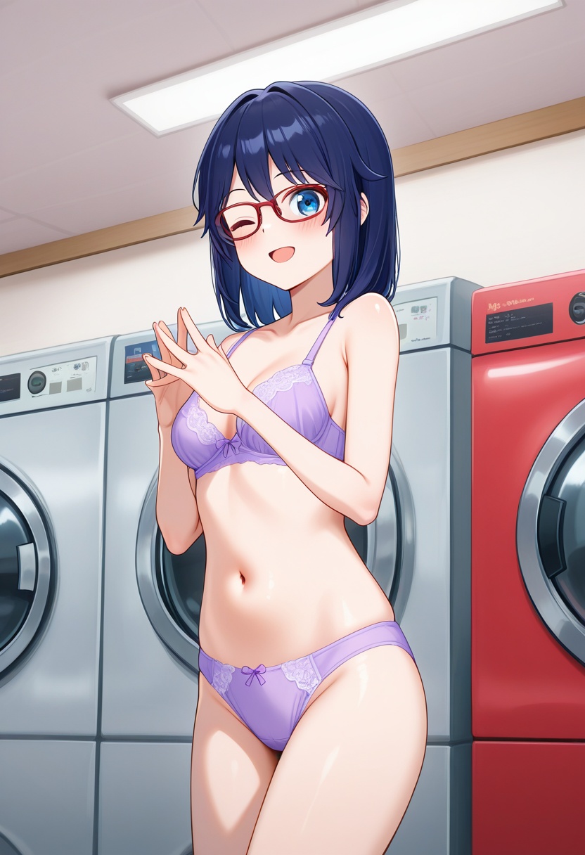 hoshinorisash,  1girl,  dark blue hair on Tensor.Art