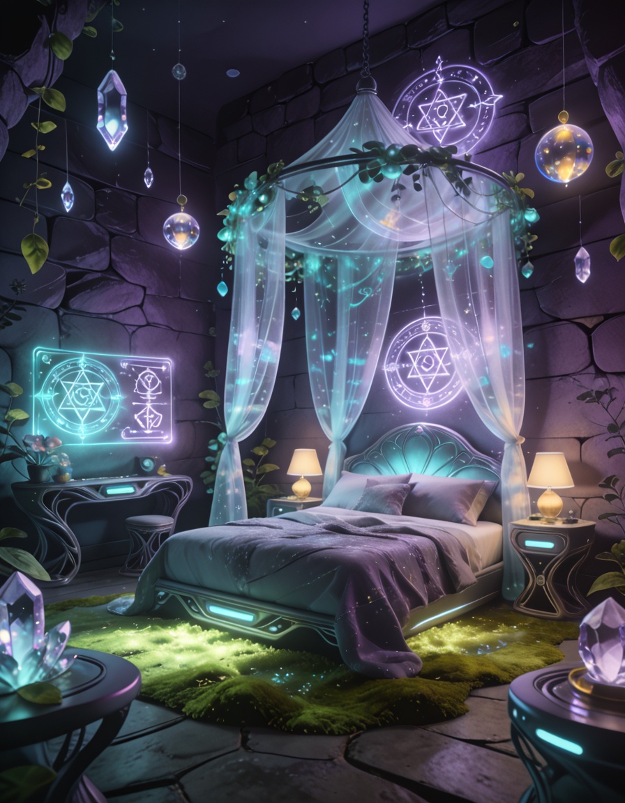 futuristic fairy princess b3dr00mmasterpiece,  best quality,  no humans on Tensor.Art