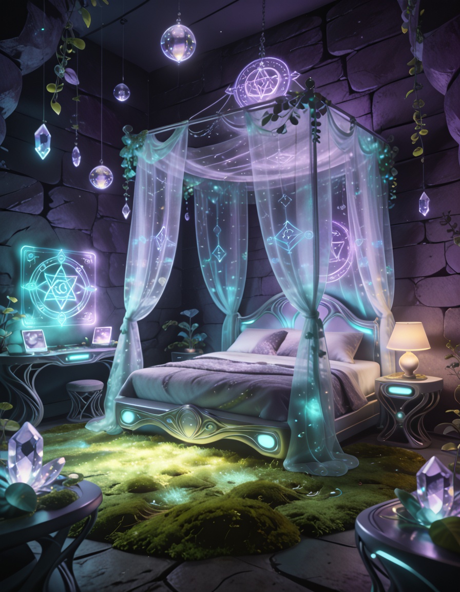 futuristic fairy princess b3dr00mmasterpiece,  best quality,  no humans on Tensor.Art