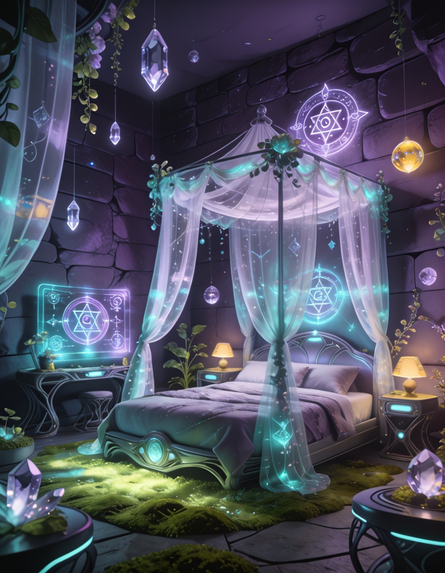 futuristic fairy princess b3dr00mmasterpiece,  best quality,  no humans on Tensor.Art