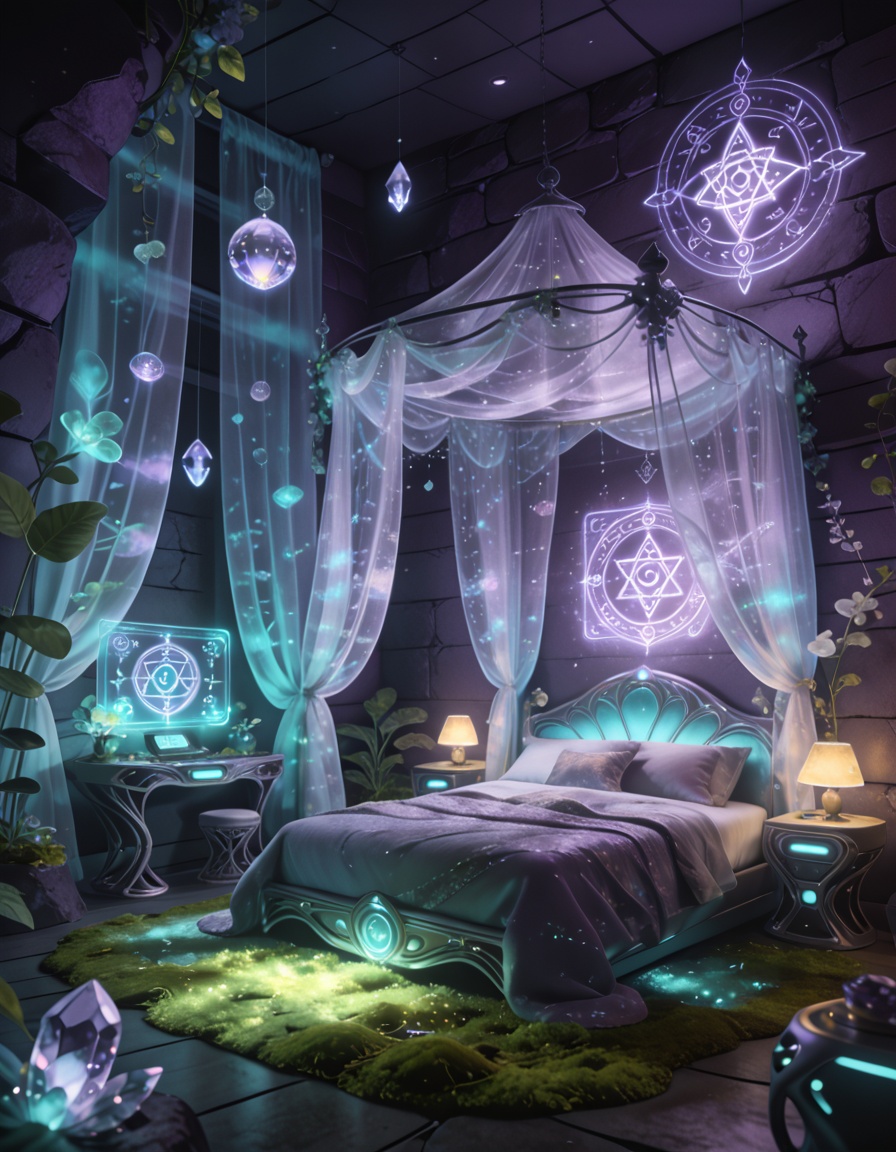 futuristic fairy princess b3dr00mmasterpiece,  best quality,  no humans on Tensor.Art