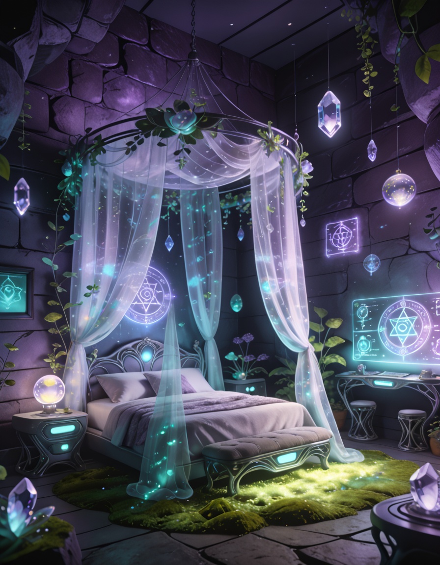 futuristic fairy princess b3dr00mmasterpiece,  best quality,  no humans on Tensor.Art