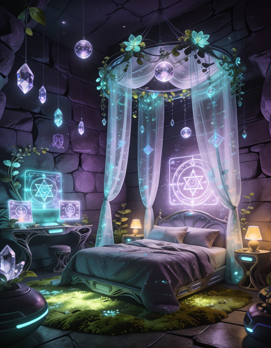 futuristic fairy princess b3dr00mmasterpiece,  best quality,  no humans on Tensor.Art