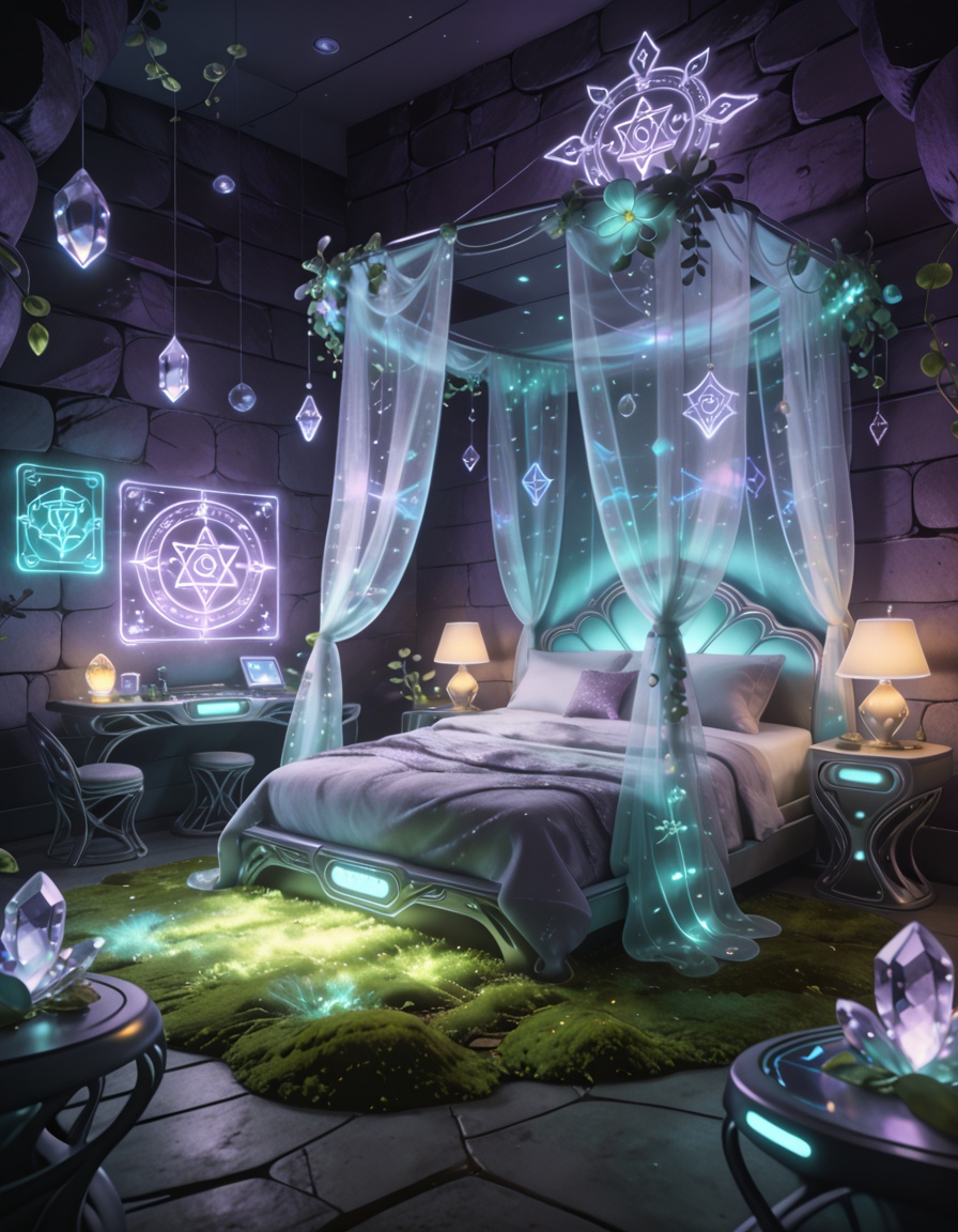 futuristic fairy princess b3dr00mmasterpiece,  best quality,  no humans on Tensor.Art