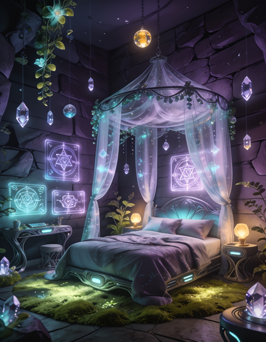 futuristic fairy princess b3dr00mmasterpiece,  best quality,  no humans on Tensor.Art