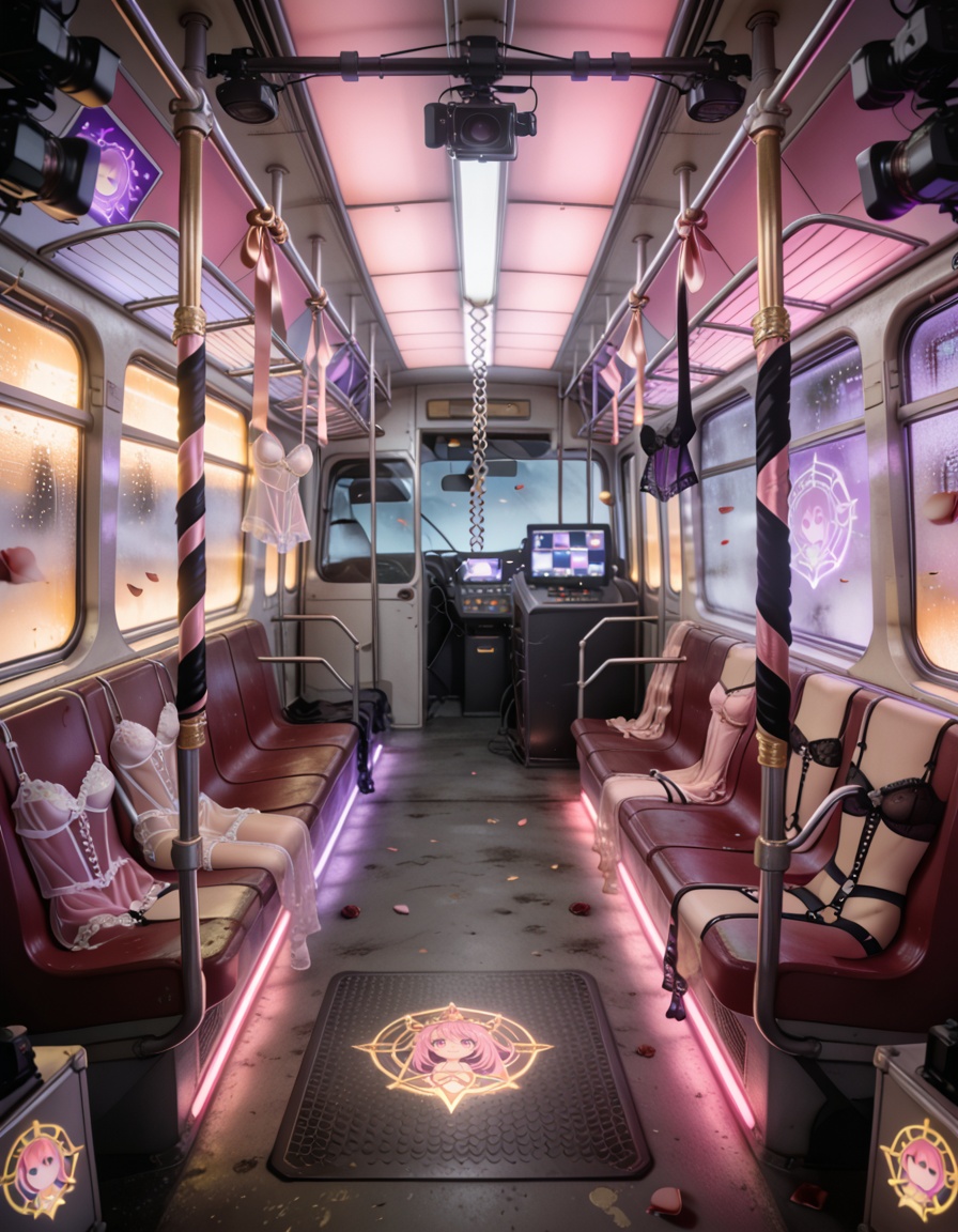 magical girl idol subway car filming s3tA sensual magical girl idol subway car filming set,  vintage metropolitan transit...